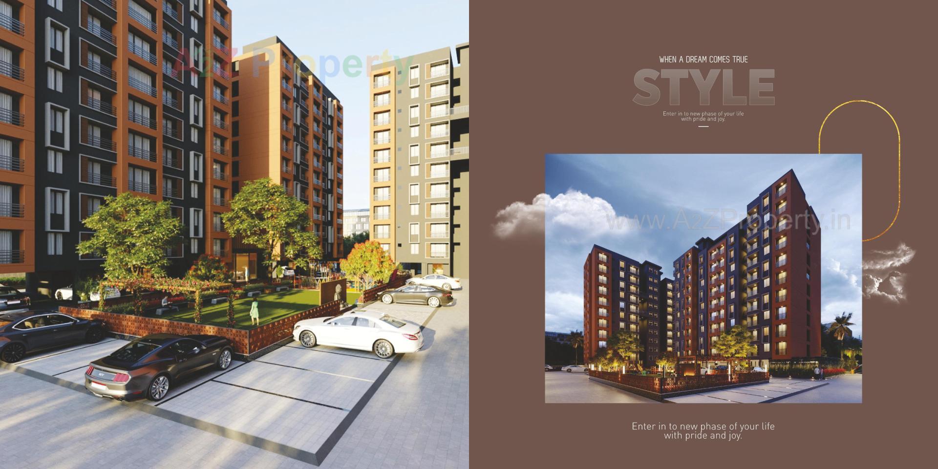 3D Elevation of real estate project Shivam Eternity located at Chala, Valsad, Gujarat