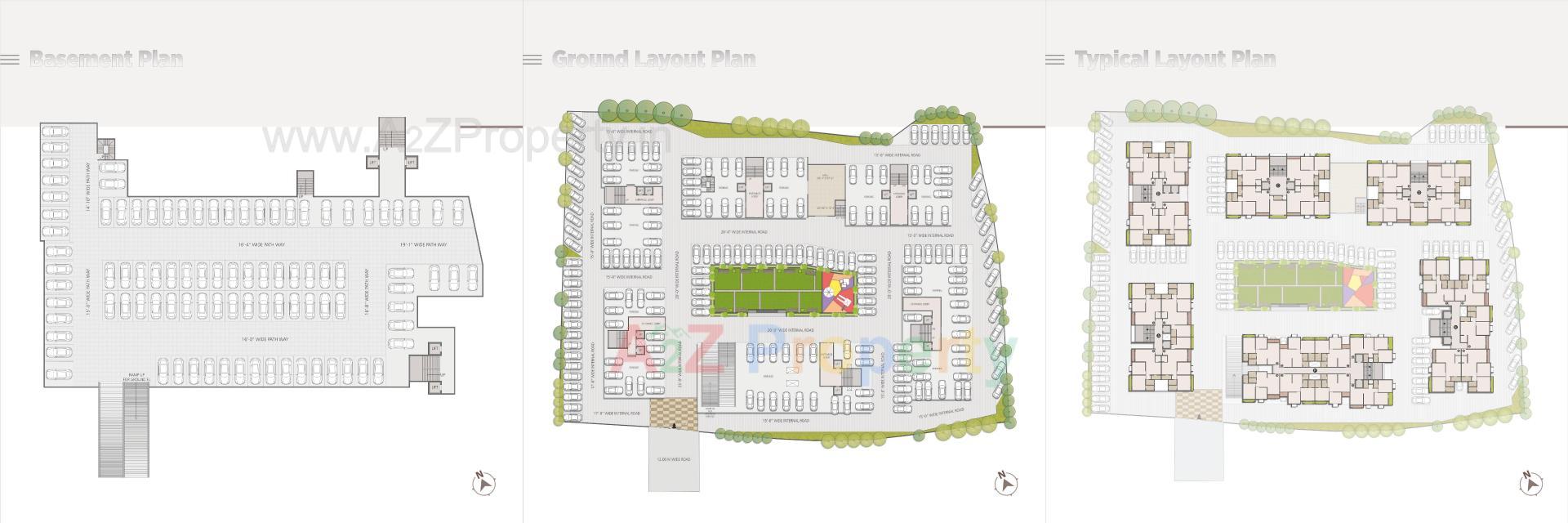 Layout of real estate project Shivam Eternity located at Chala, Valsad, Gujarat