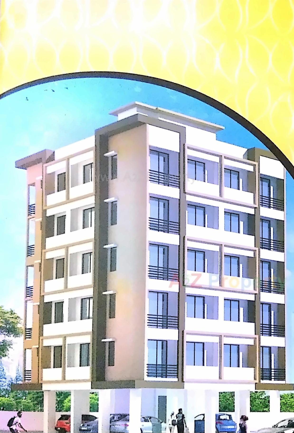 3D Elevation of real estate project Shree Chamunda Apartment located at Chala, Valsad, Gujarat