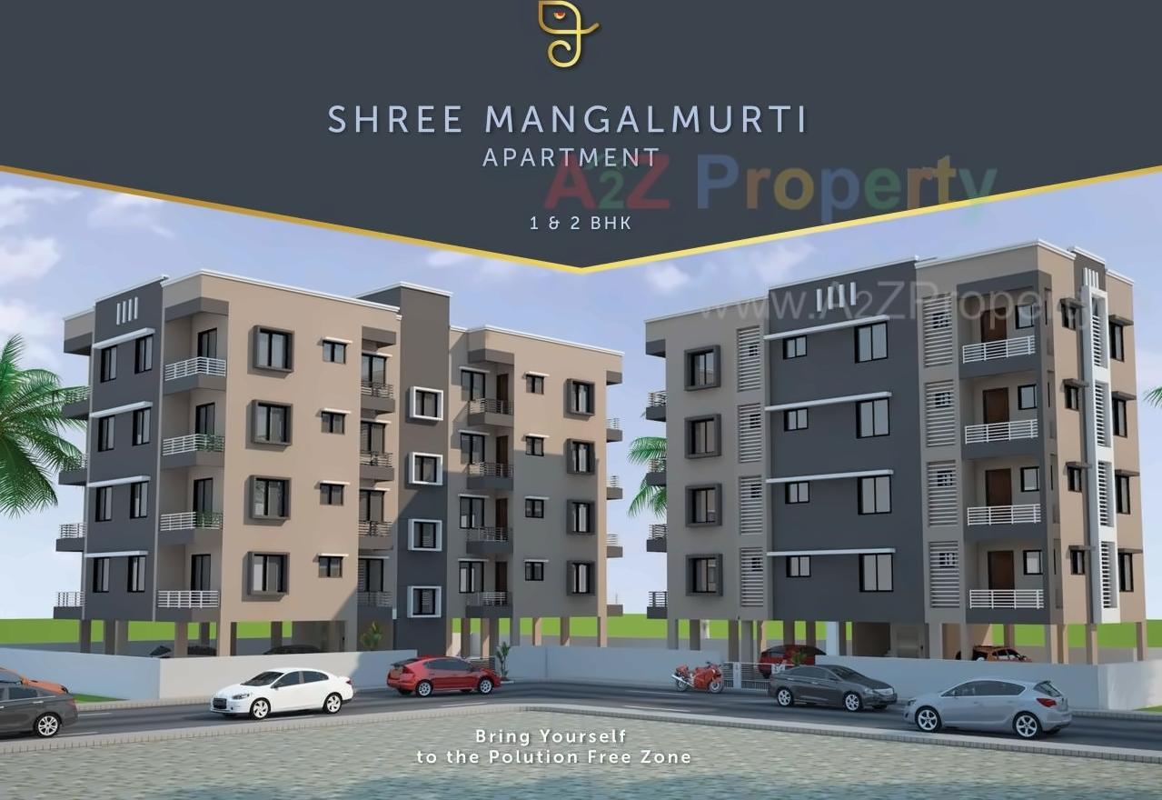 3D Elevation of real estate project Shree Mangal Murty Apartment located at Chala, Valsad, Gujarat