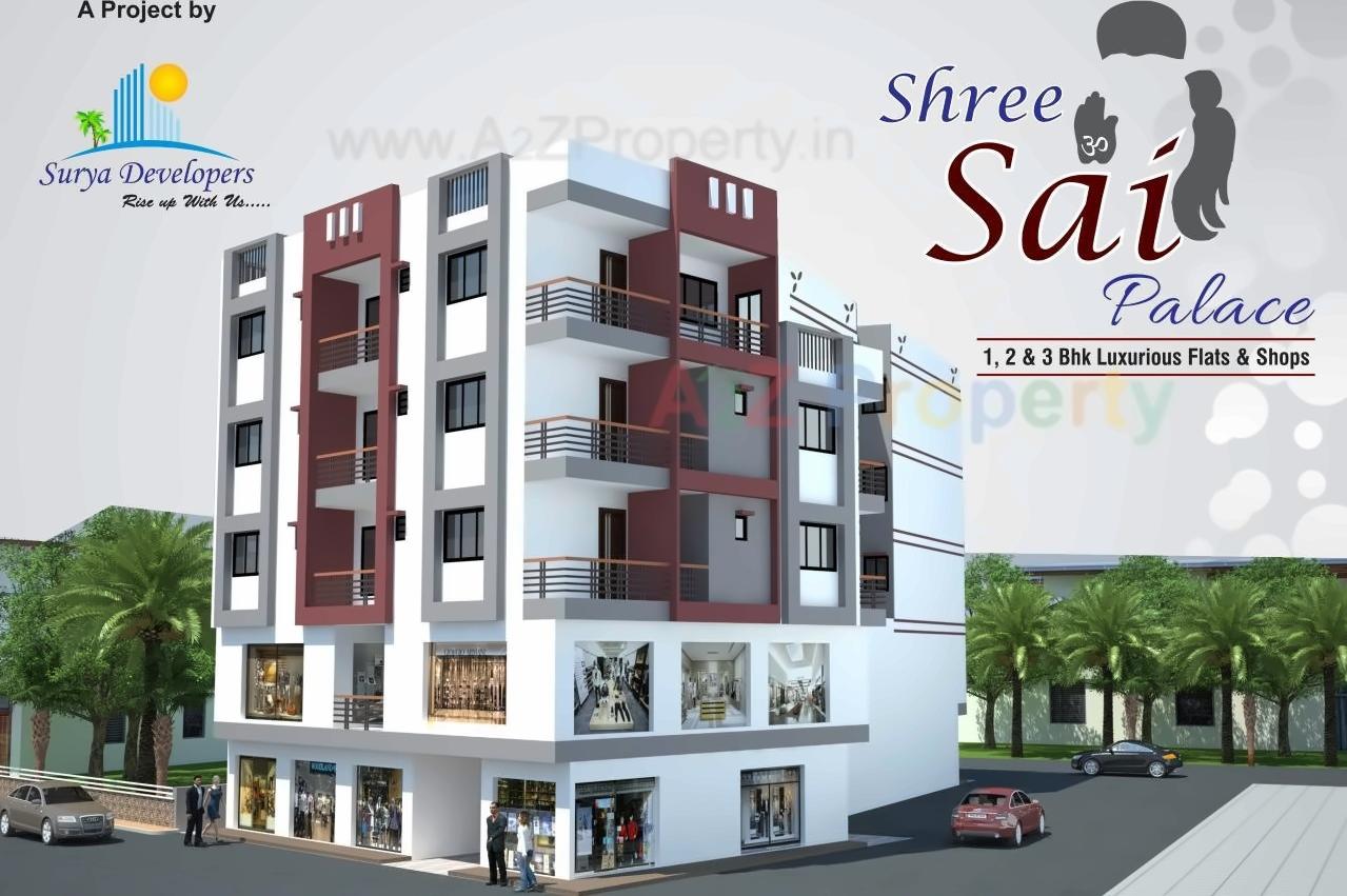 3D Elevation of real estate project Shree Sai Palace located at Umargam, Valsad, Gujarat