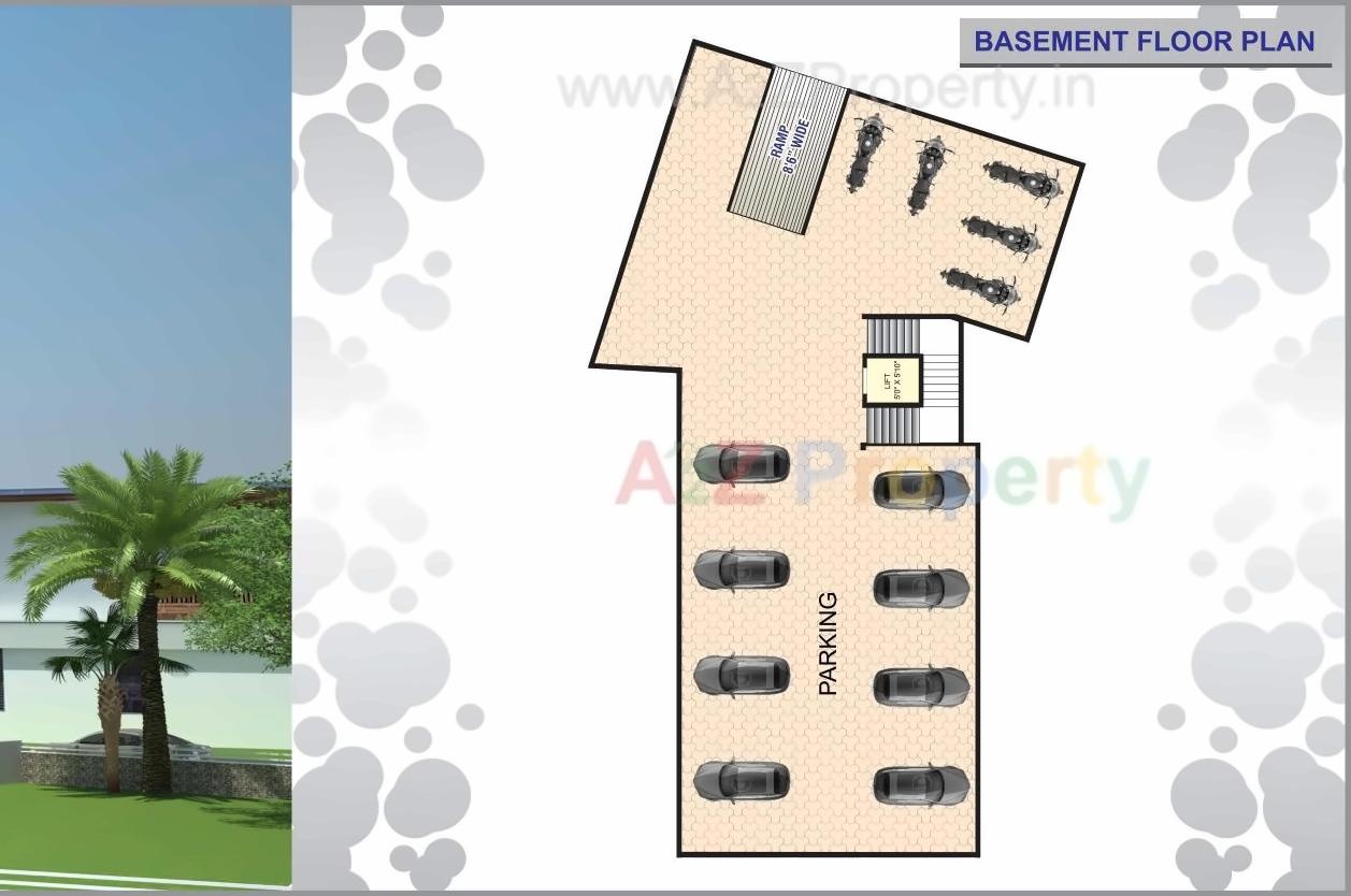 Layout of real estate project Shree Sai Palace located at Umargam, Valsad, Gujarat