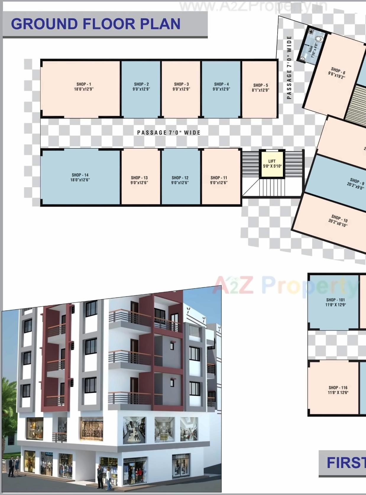 Layout of real estate project Shree Sai Palace located at Umargam, Valsad, Gujarat