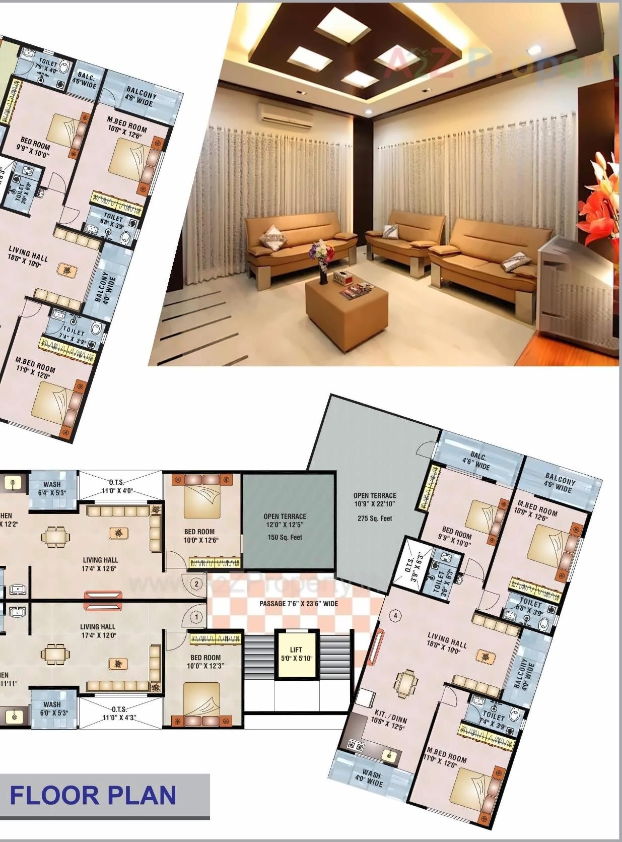 Layout of real estate project Shree Sai Palace located at Umargam, Valsad, Gujarat