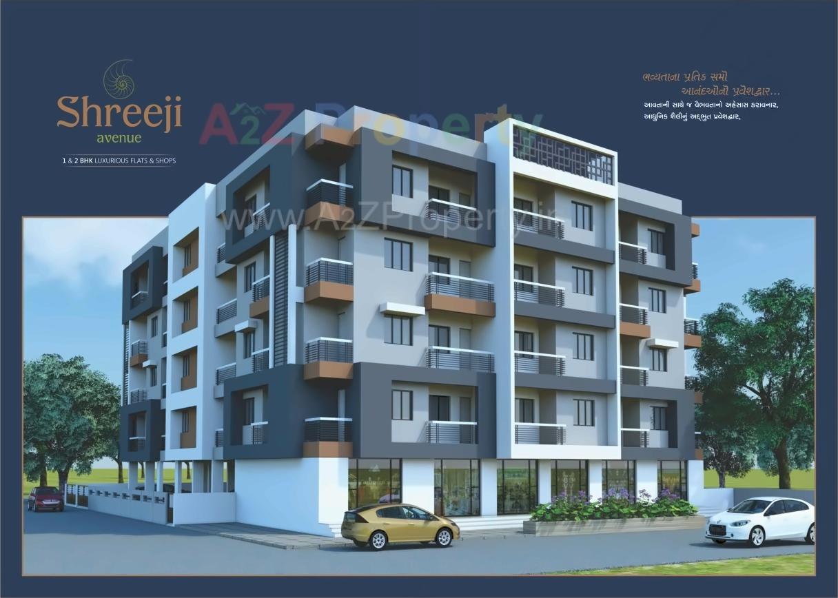 3D Elevation of real estate project Shreeji Avenue located at Abrama, Valsad, Gujarat