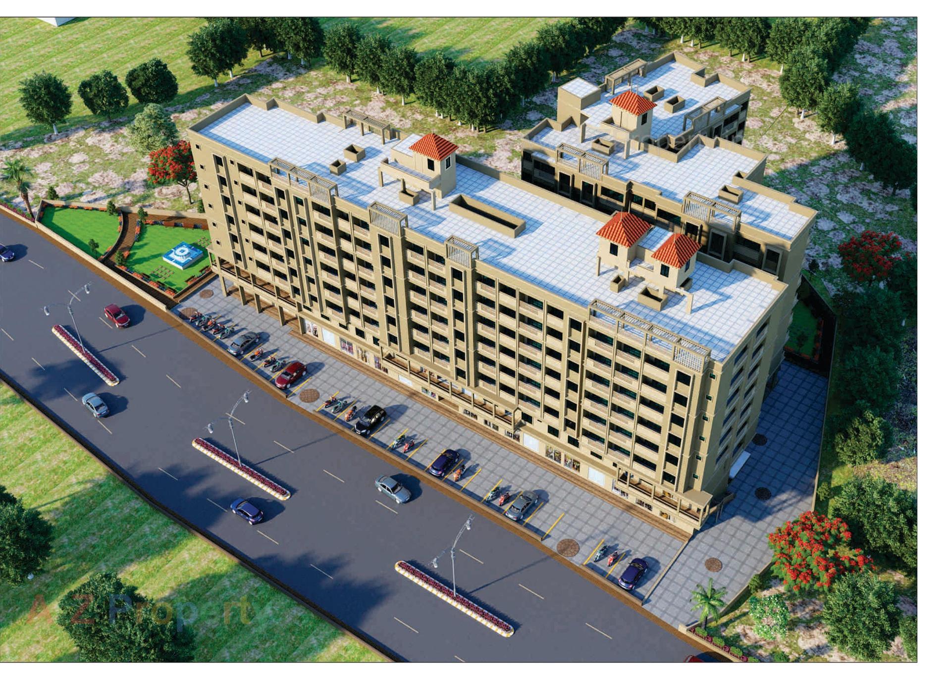 3D Elevation of real estate project Shreeji Height located at Valsad, Valsad, Gujarat