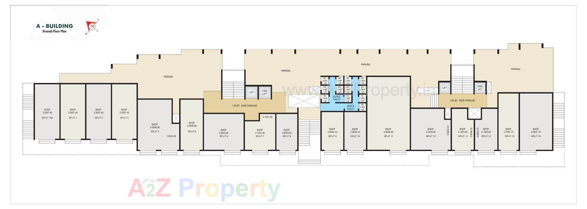 Layout of real estate project Shreeji Height located at Valsad, Valsad, Gujarat