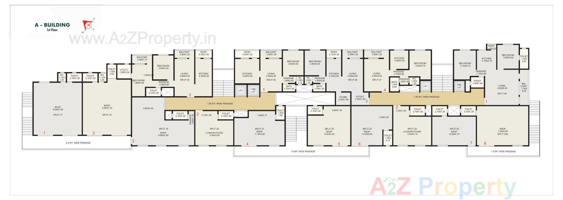 Layout of real estate project Shreeji Height located at Valsad, Valsad, Gujarat