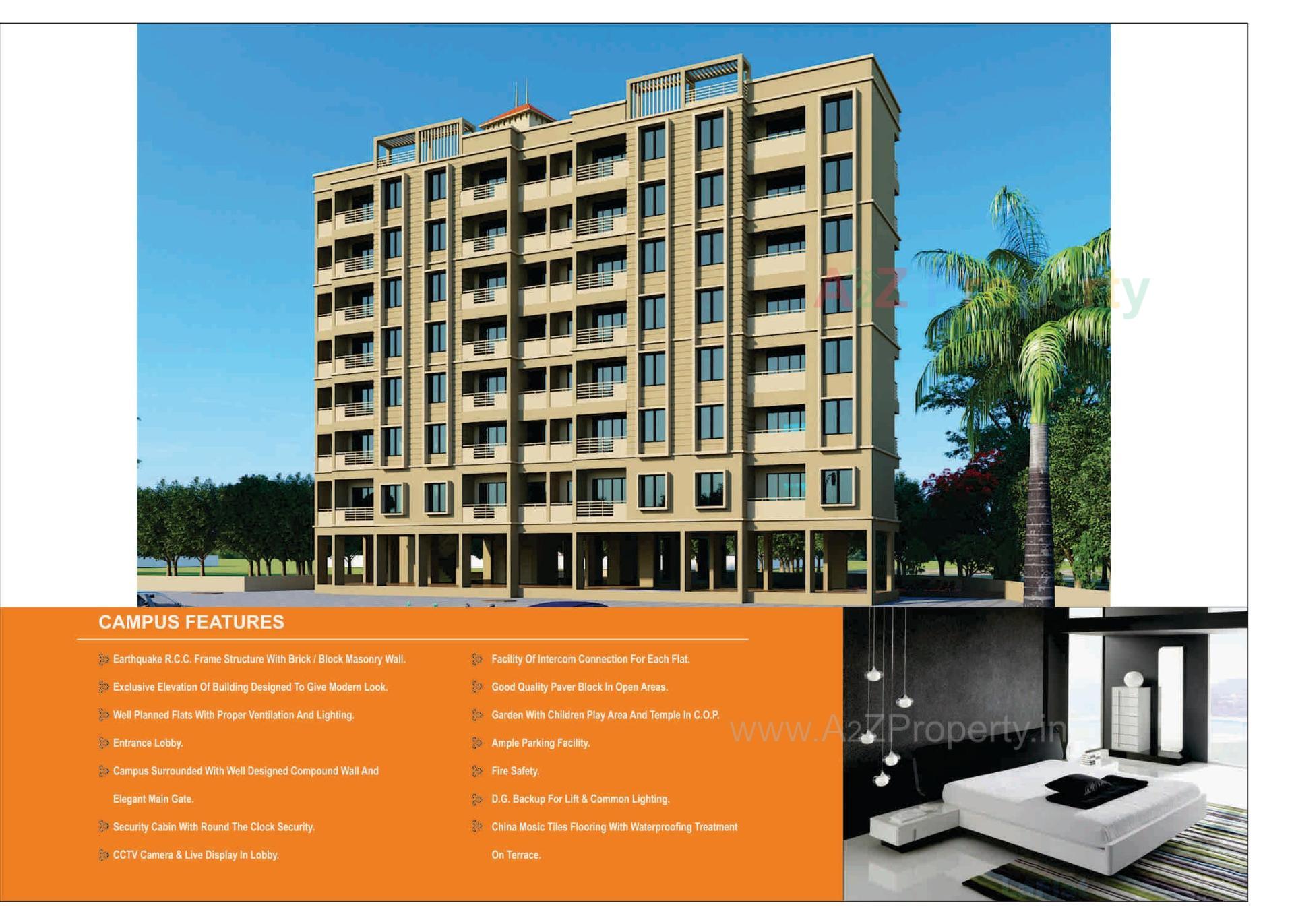 3D Elevation of real estate project Shreeji Height located at Valsad, Valsad, Gujarat