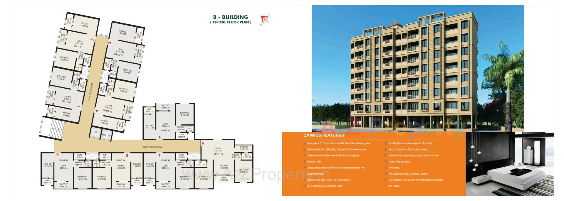 Layout of real estate project Shreeji Height located at Valsad, Valsad, Gujarat