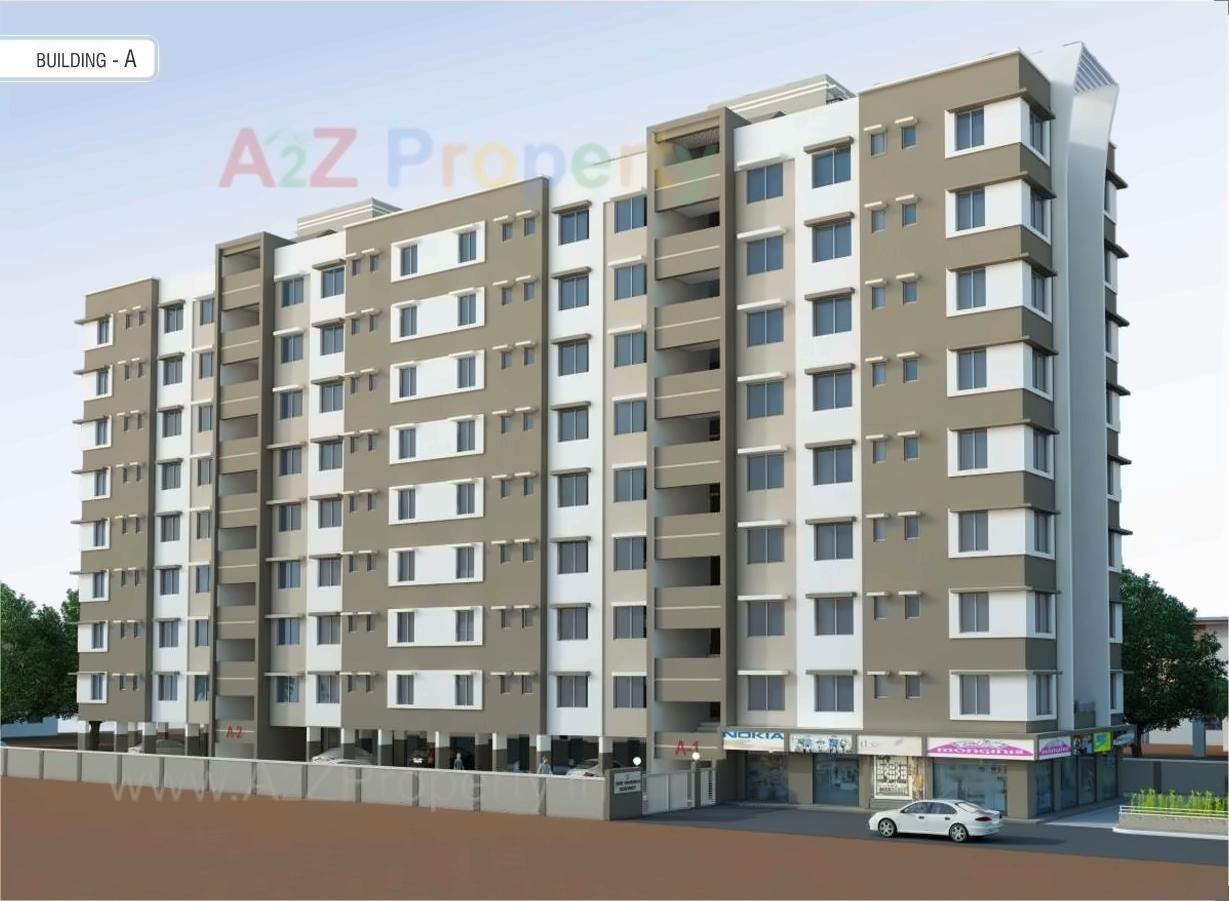 3D Elevation of real estate project Shri Odhavram Residency located at Abrama, Valsad, Gujarat
