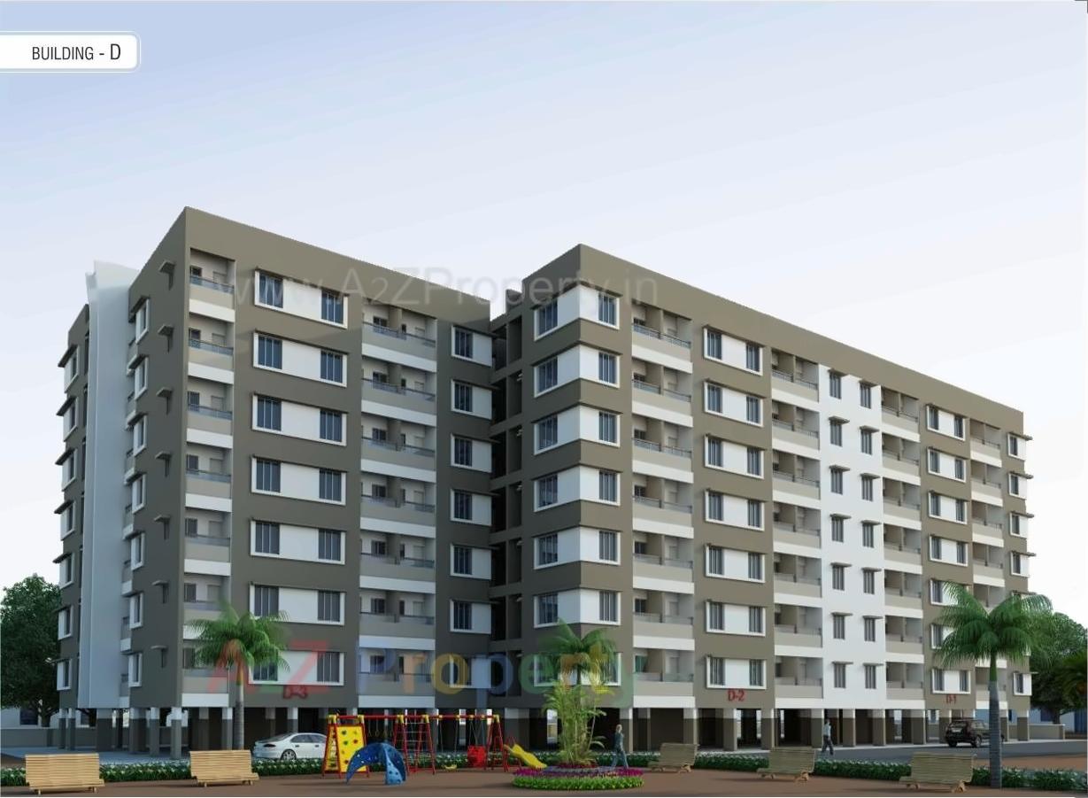 3D Elevation of real estate project Shri Odhavram Residency located at Abrama, Valsad, Gujarat