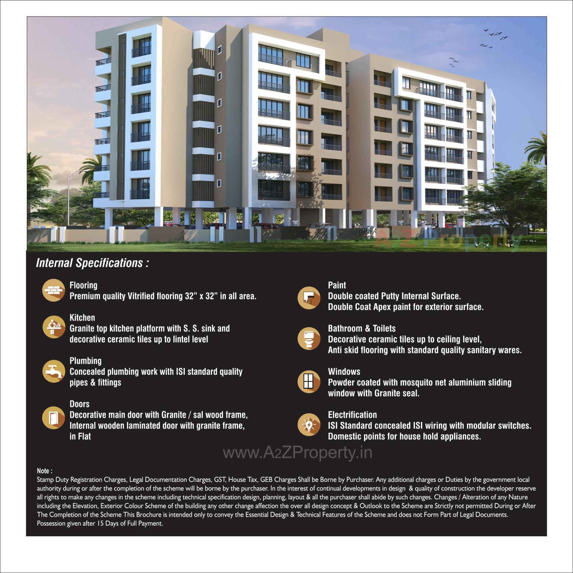  of real estate project Shyam Residency located at Chala, Valsad, Gujarat