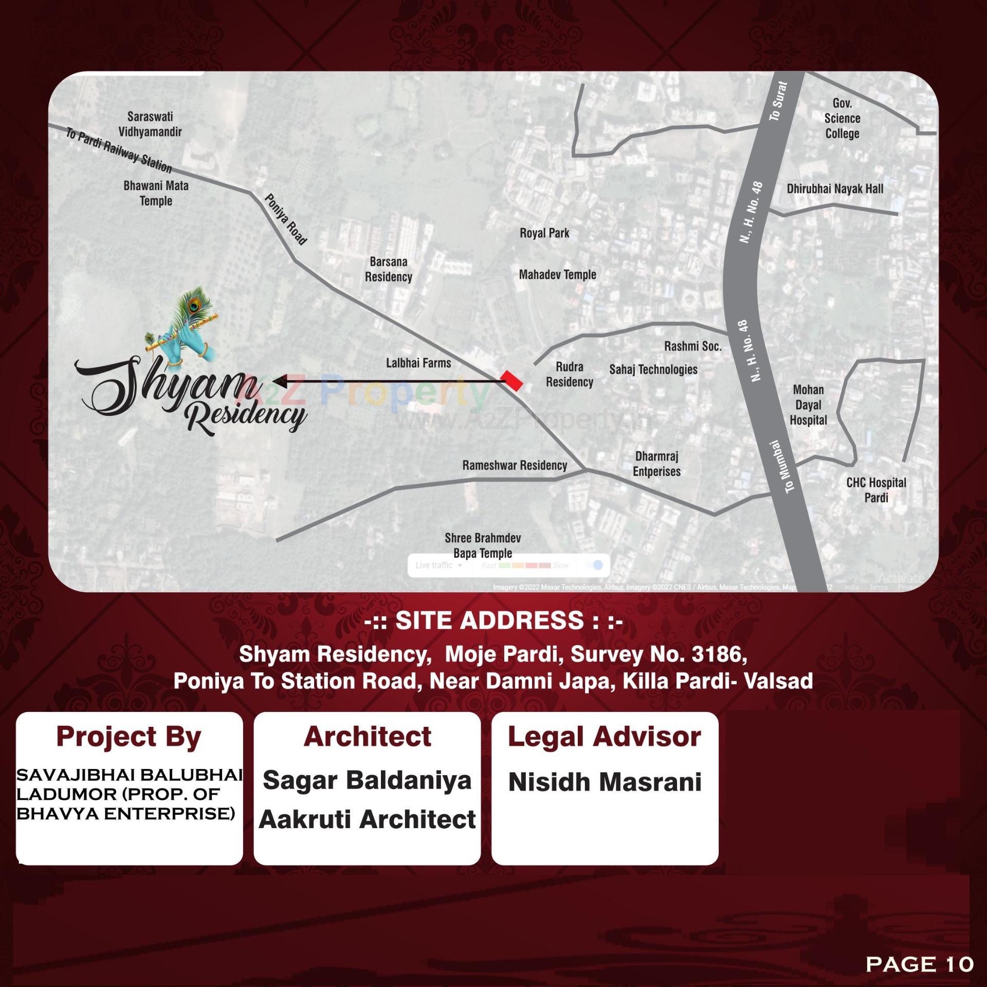  of real estate project Shyam Residency located at Pardi, Valsad, Gujarat