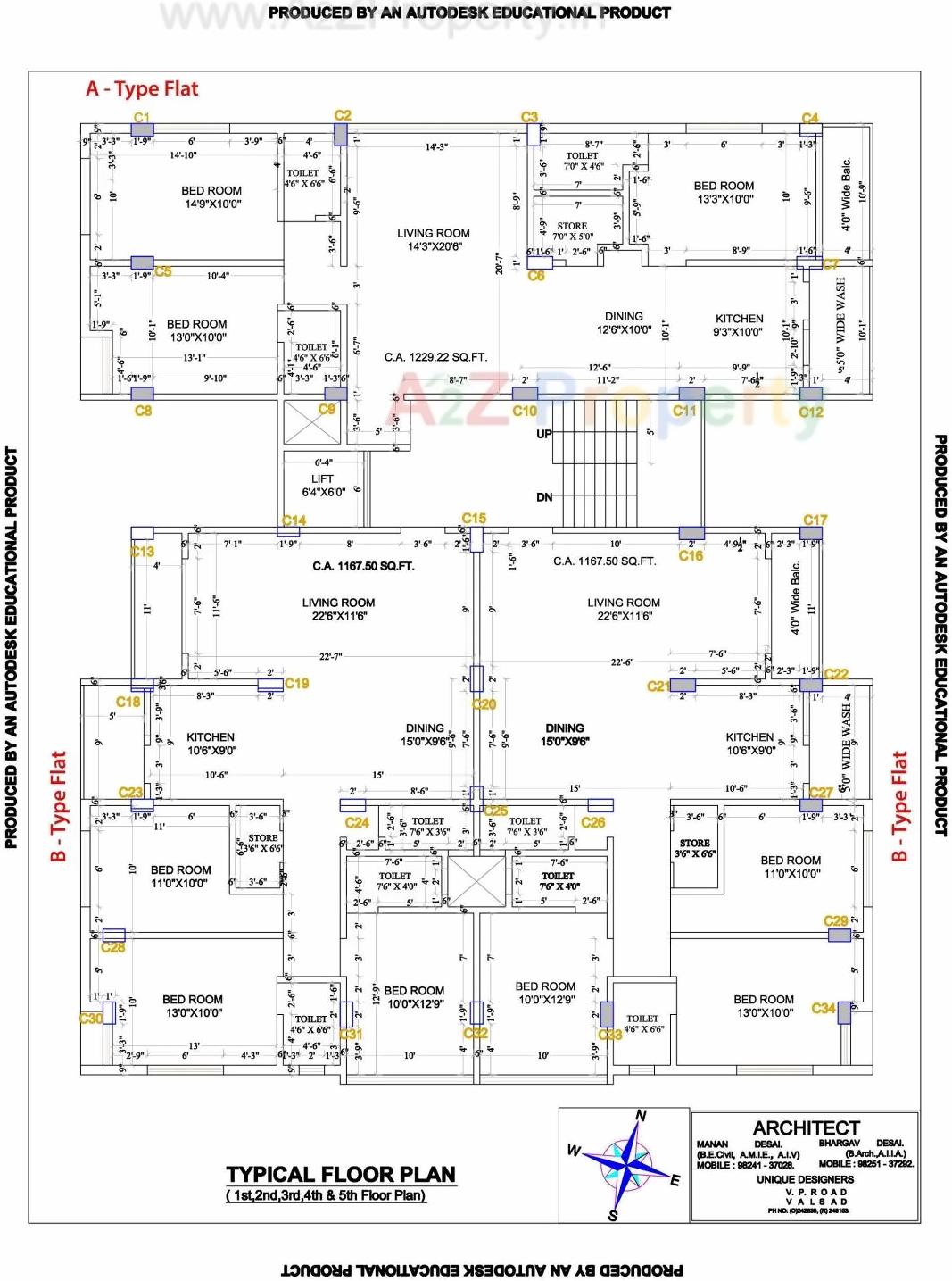 Layout of real estate project Shyamal Divine located at Abrama, Valsad, Gujarat