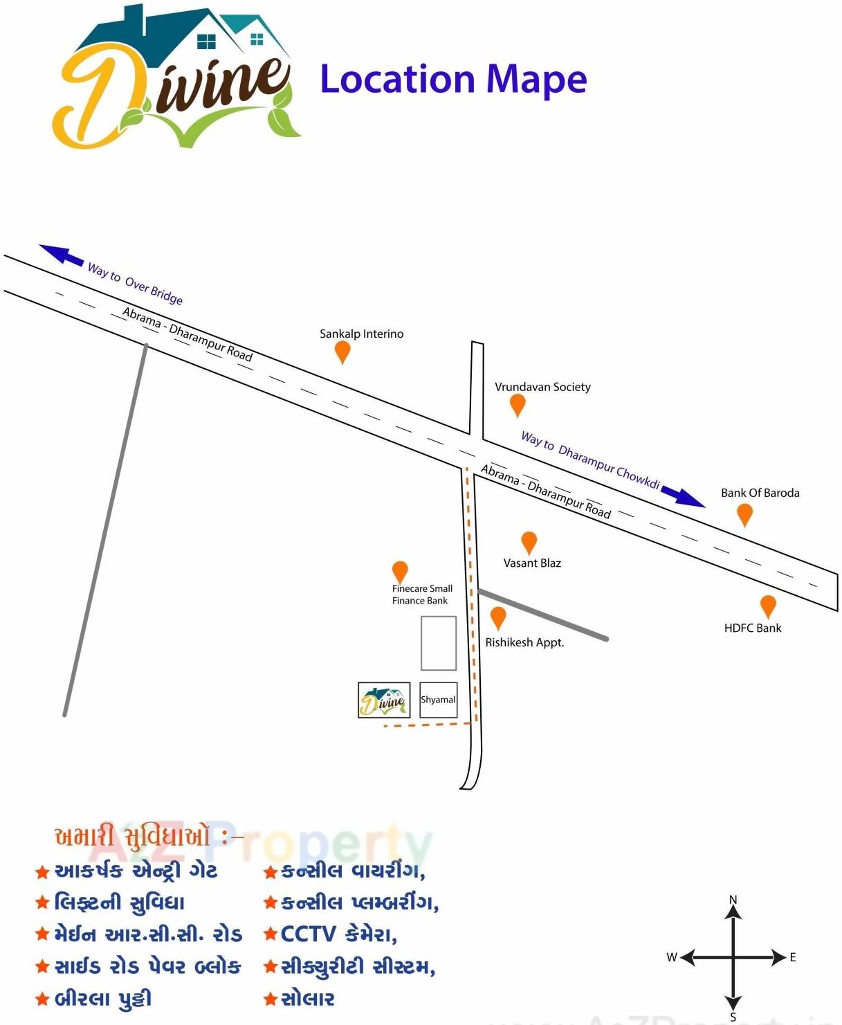  of real estate project Shyamal Divine located at Abrama, Valsad, Gujarat