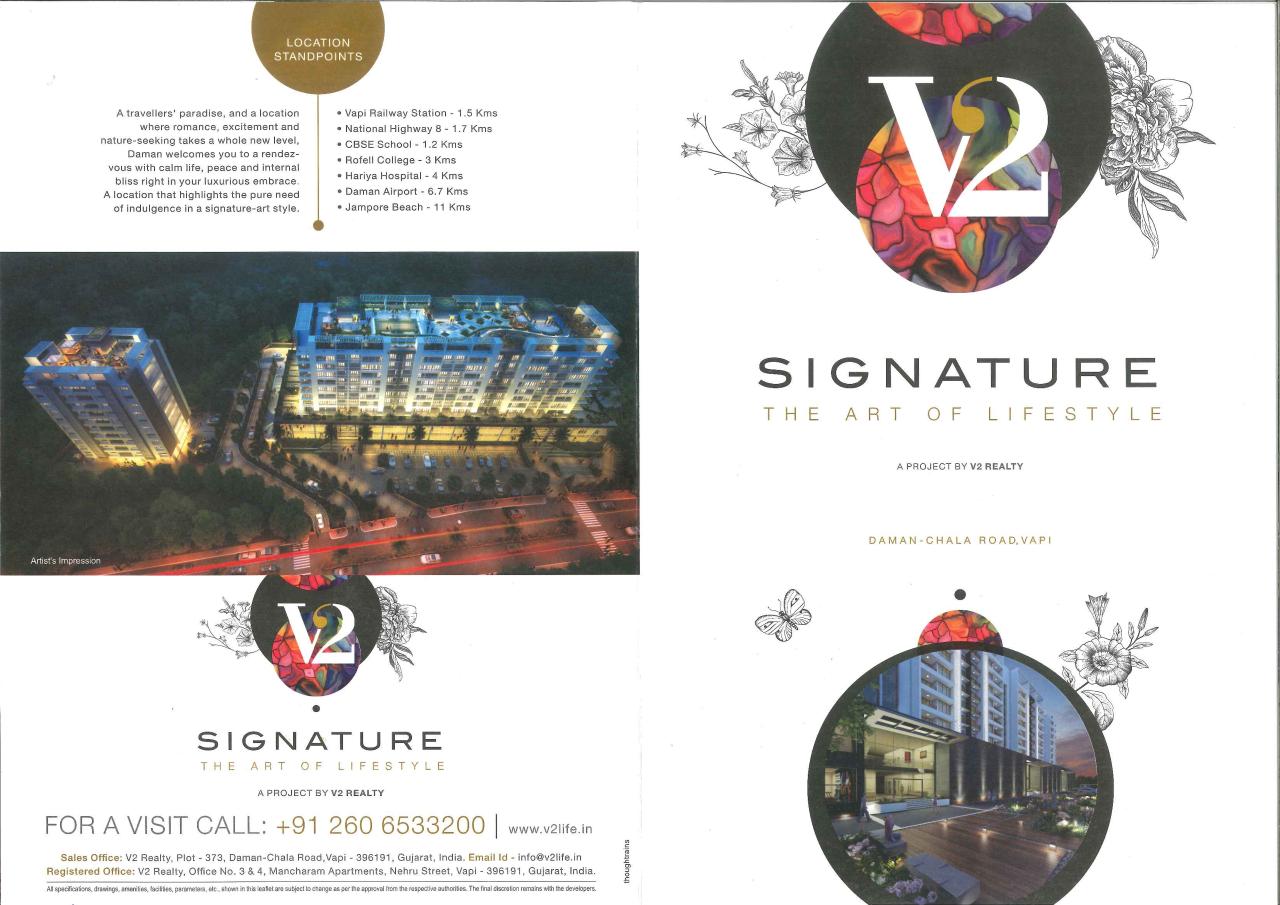  of real estate project Signature located at Chala, Valsad, Gujarat