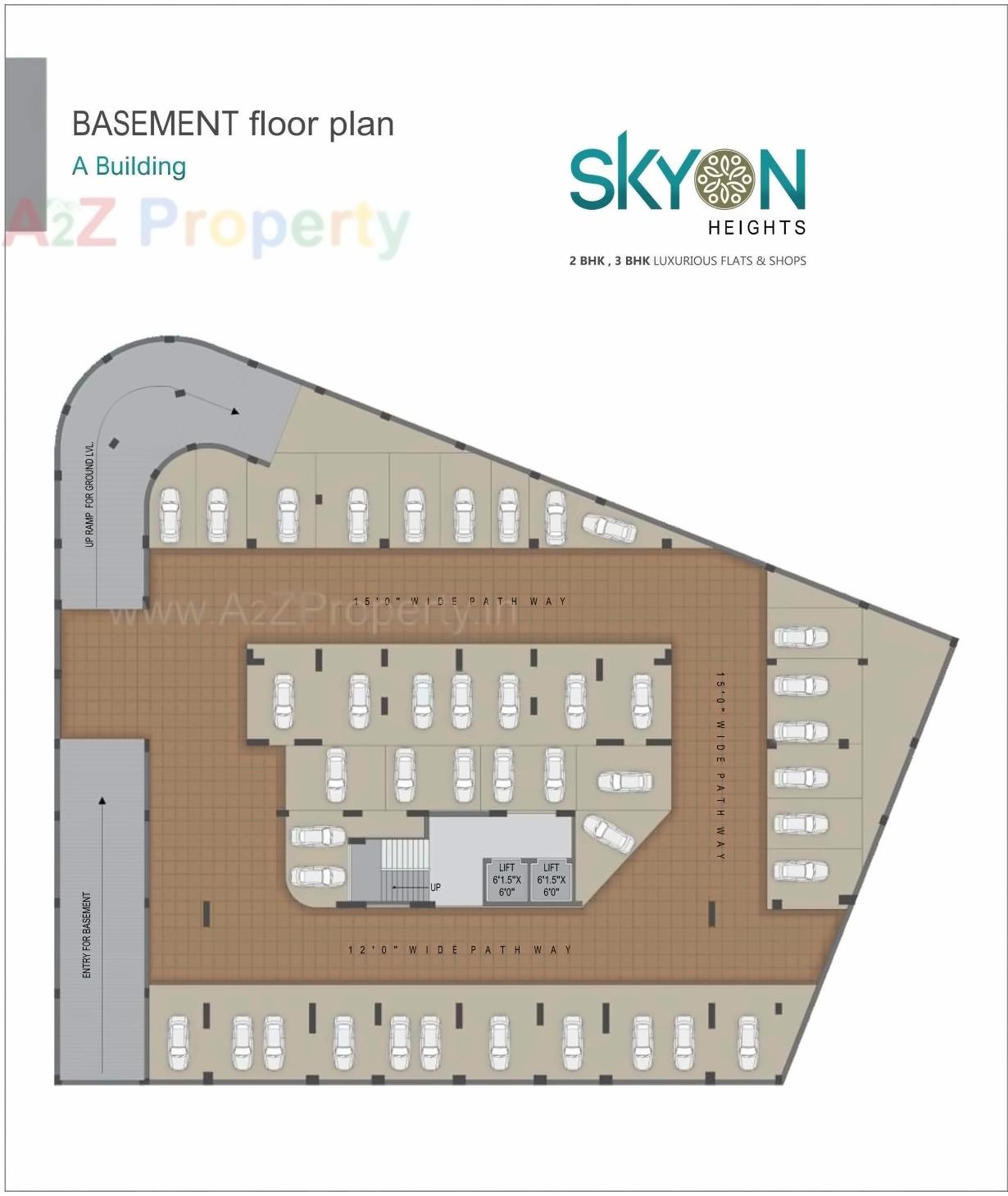 Layout of real estate project Skyon Heights located at Dungra, Valsad, Gujarat