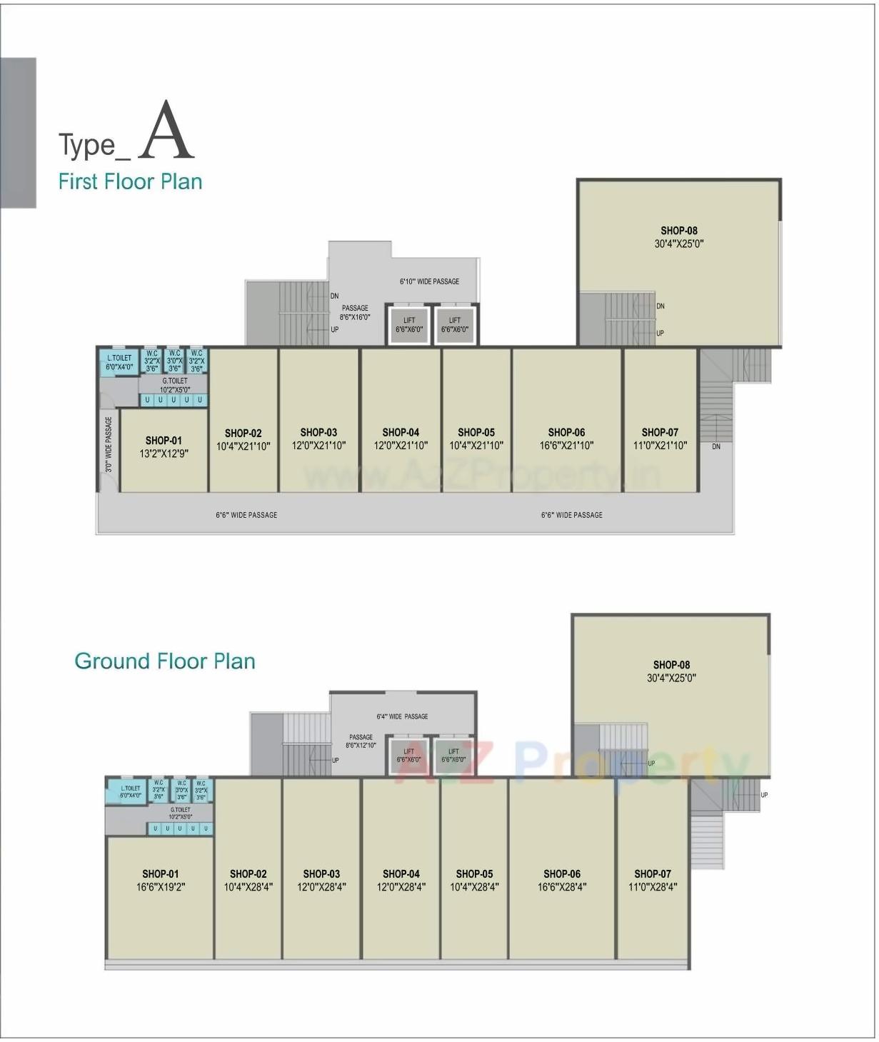 Layout of real estate project Skyon Heights located at Dungra, Valsad, Gujarat