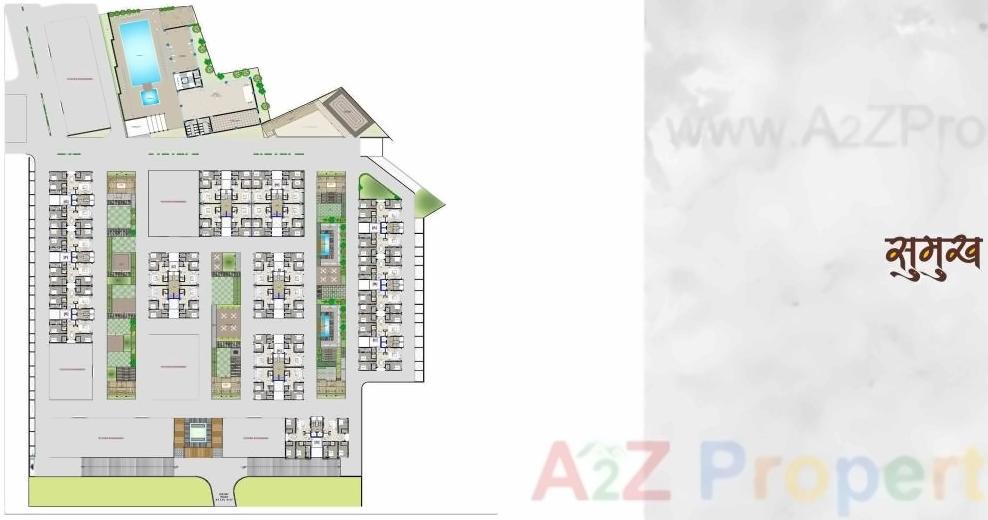 Layout of real estate project Sumukh Township located at Valsad, Valsad, Gujarat