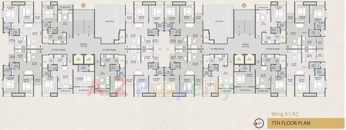 Layout of real estate project Sun Avenue Residency located at Vapi, Valsad, Gujarat