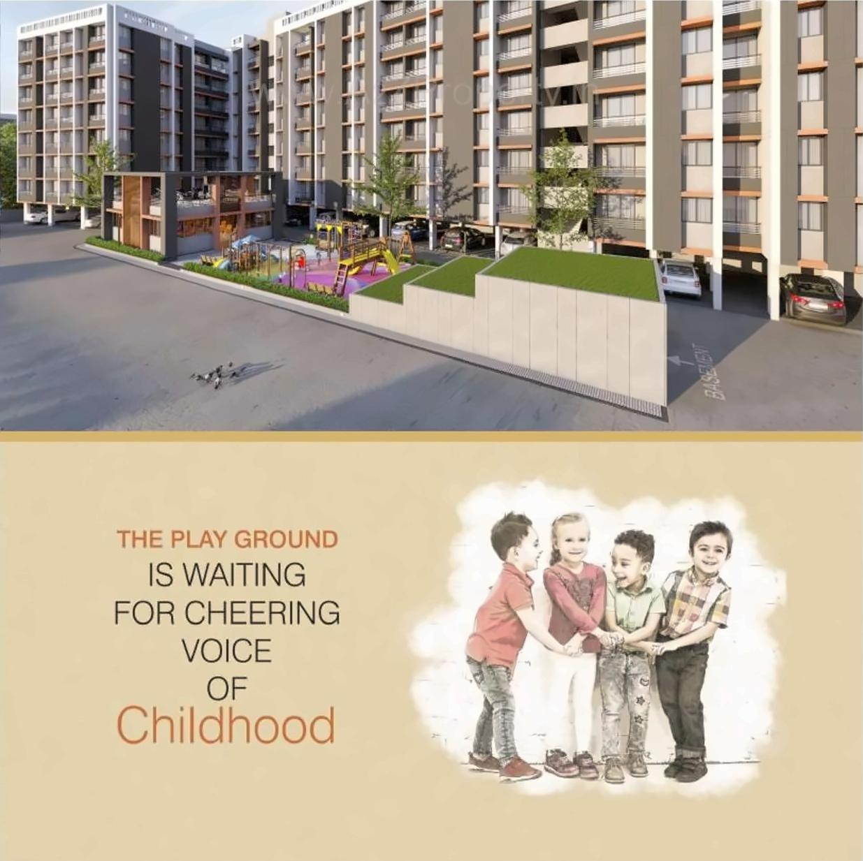 3D Elevation of real estate project Sun Avenue Residency located at Vapi, Valsad, Gujarat