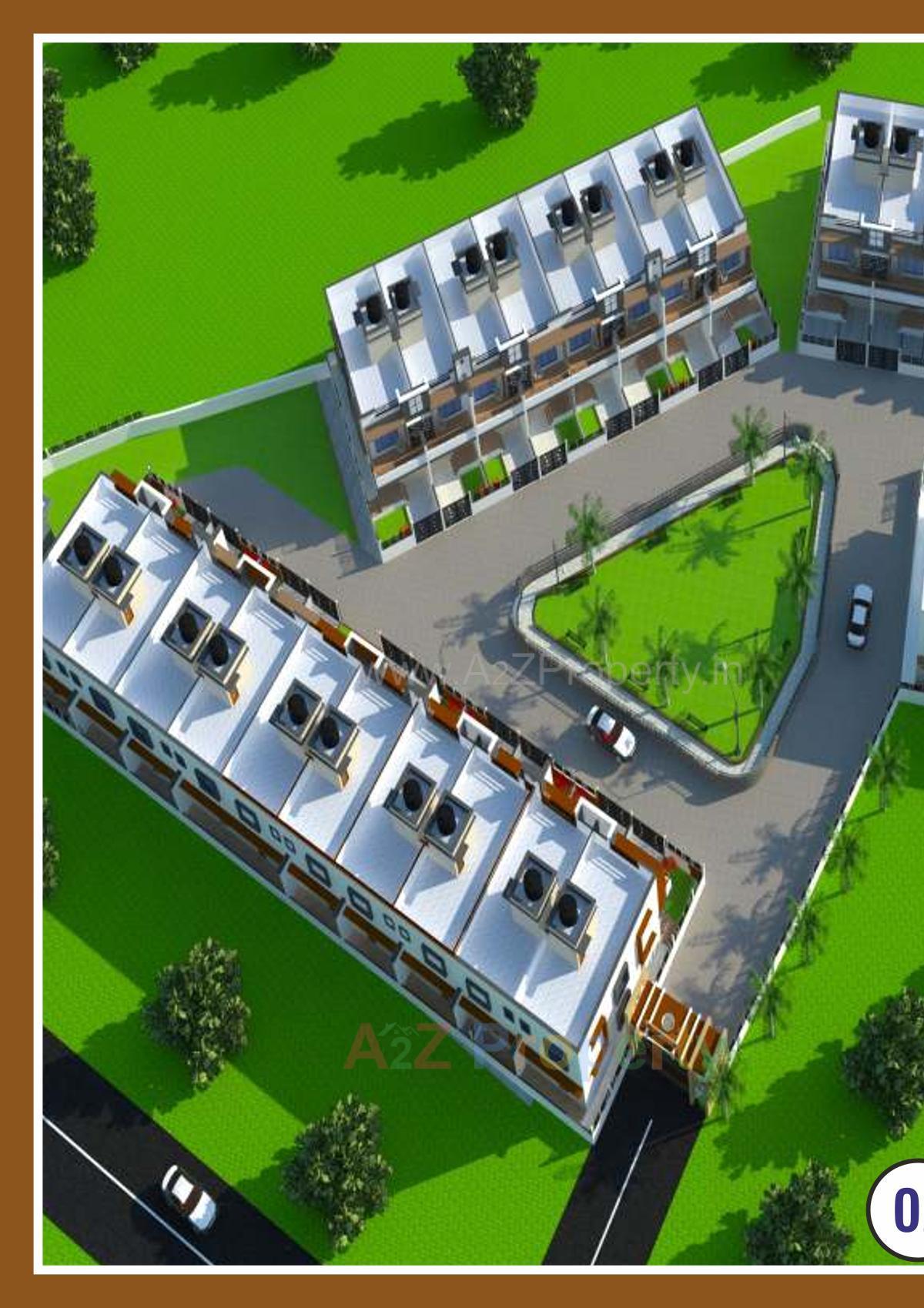 3D Elevation of real estate project Sun City located at Umargam, Valsad, Gujarat