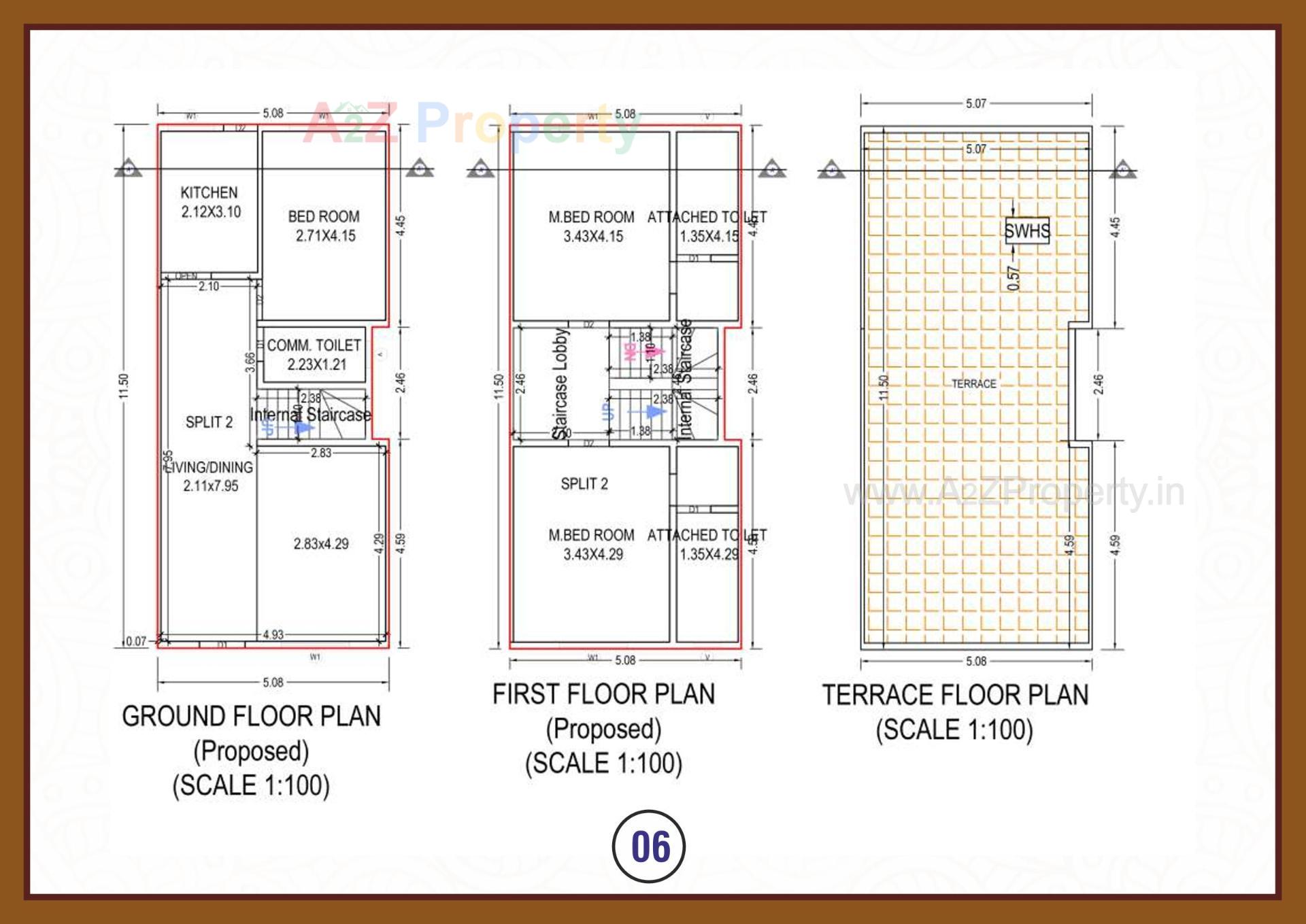 Layout of real estate project Sun City located at Umargam, Valsad, Gujarat