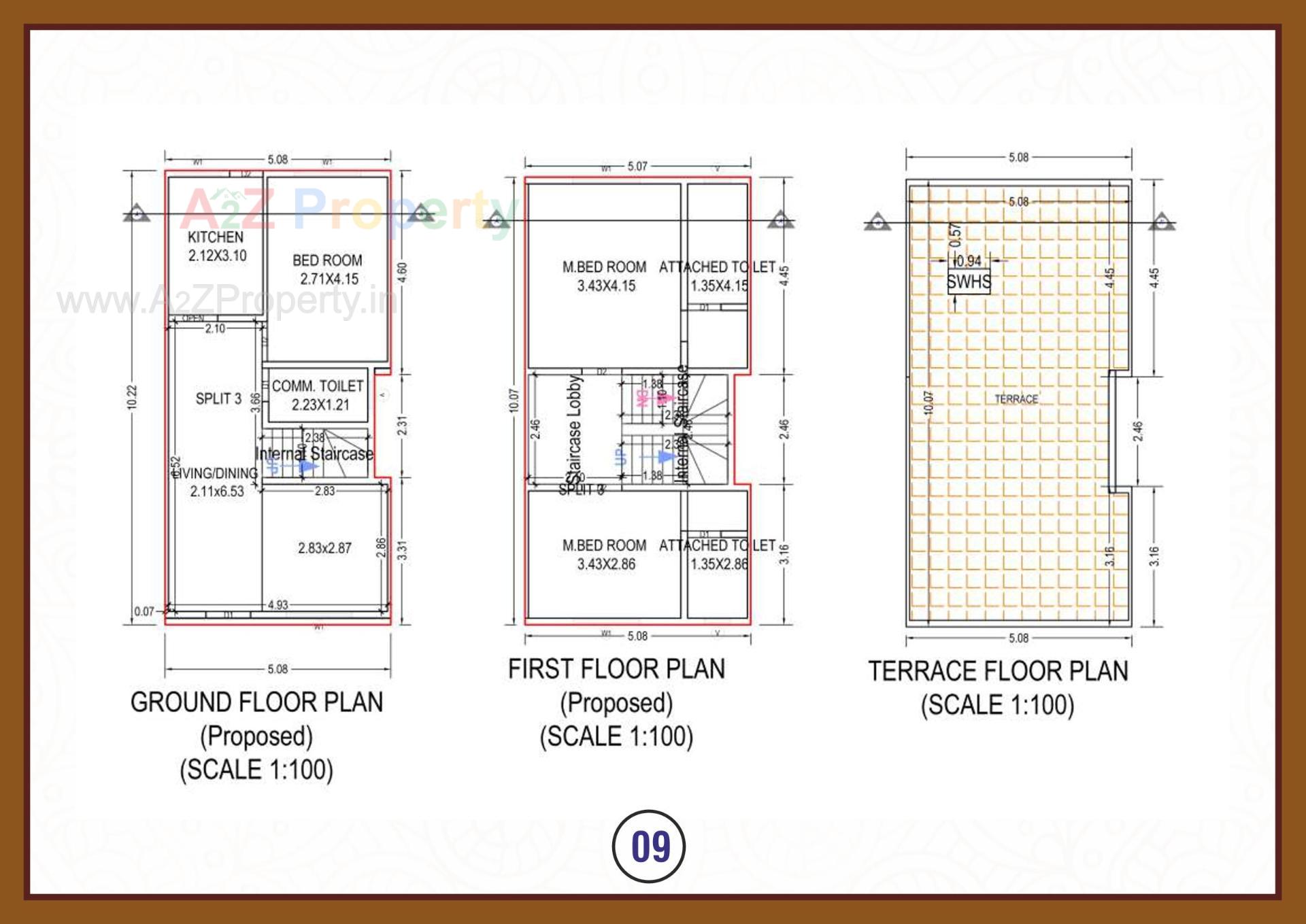 Layout of real estate project Sun City located at Umargam, Valsad, Gujarat