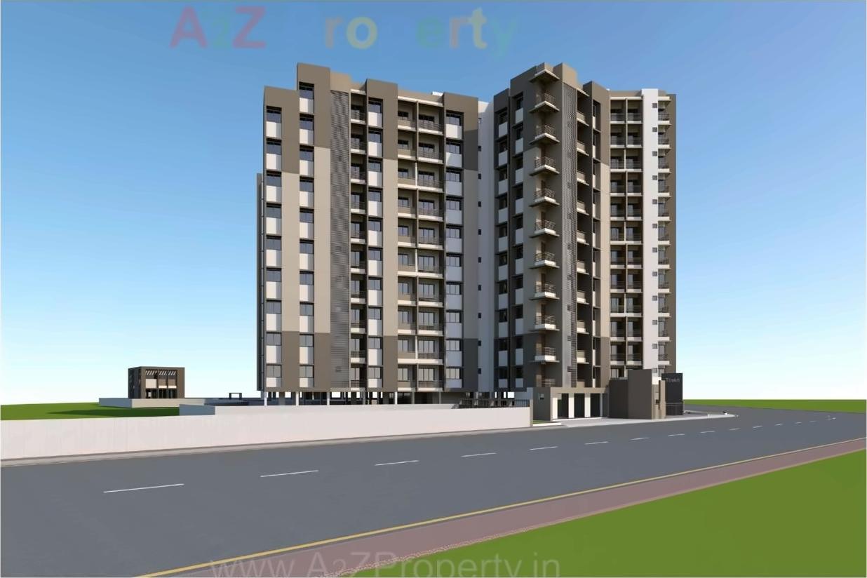 3D Elevation of real estate project Sun Enclave located at Vapi, Valsad, Gujarat