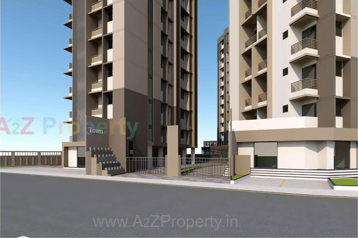 3D Elevation of real estate project Sun Enclave located at Vapi, Valsad, Gujarat