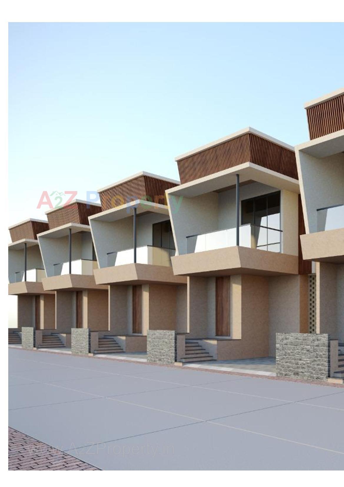 3D Elevation of real estate project Sun Flora located at Chala, Valsad, Gujarat