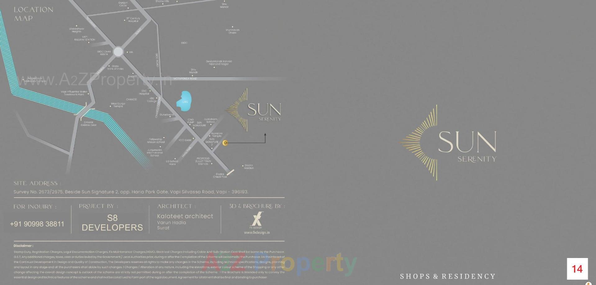  of real estate project Sun Serenity located at Dungra, Valsad, Gujarat