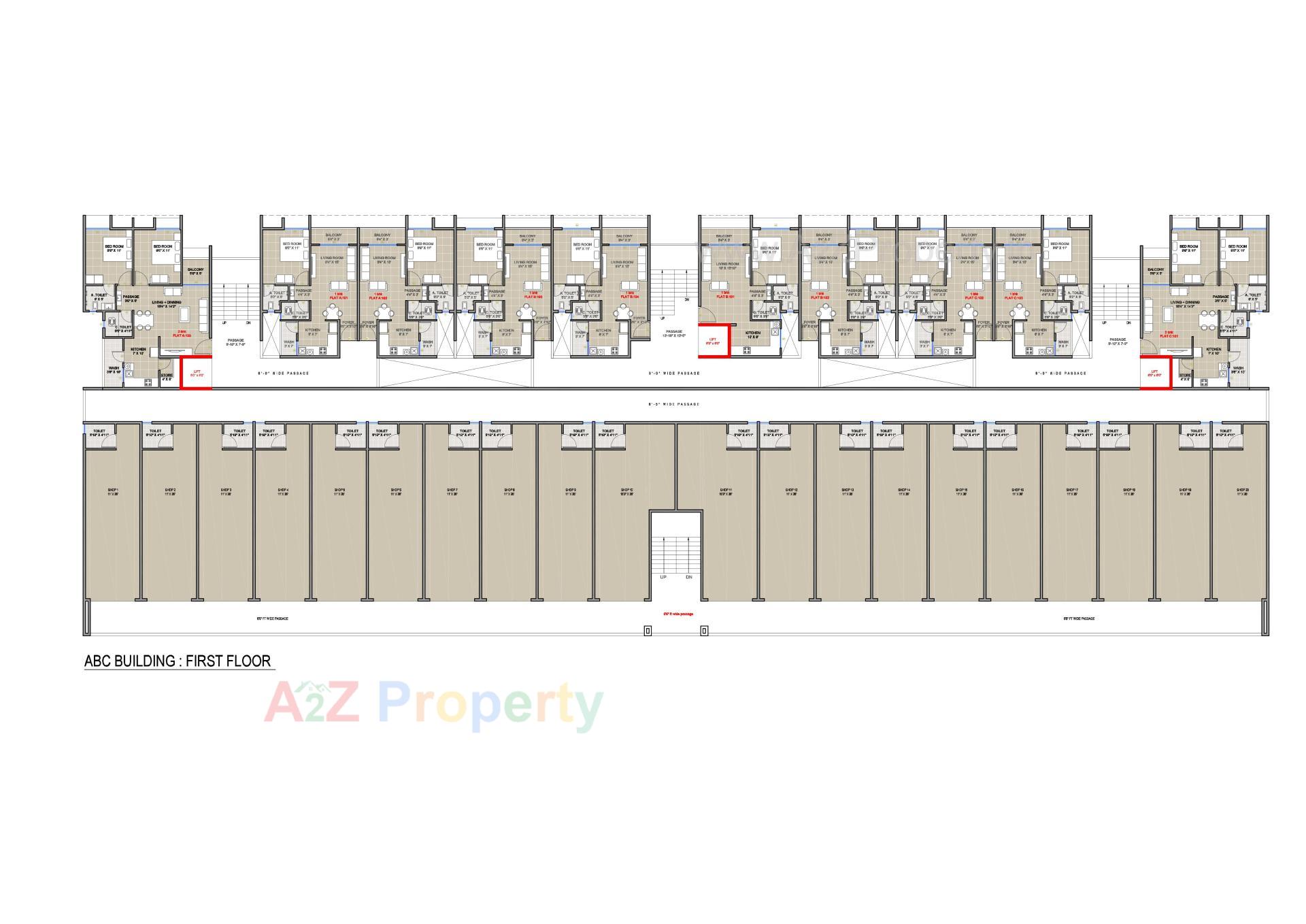 Layout of real estate project Sun Signature located at Dungra, Valsad, Gujarat