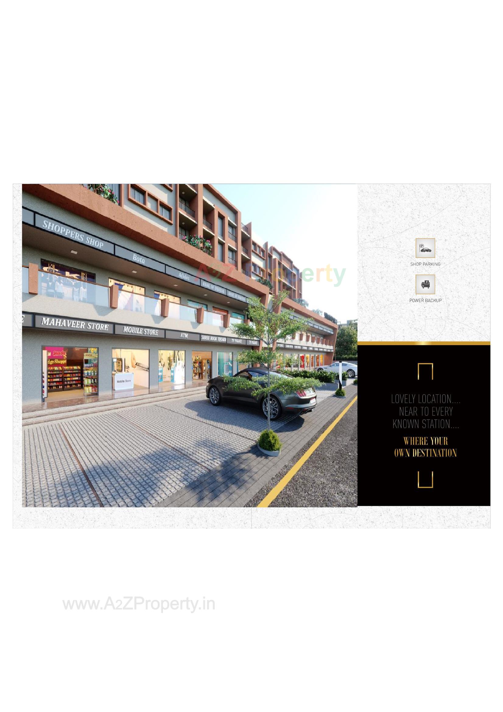 3D Elevation of real estate project Sun Signature located at Dungra, Valsad, Gujarat