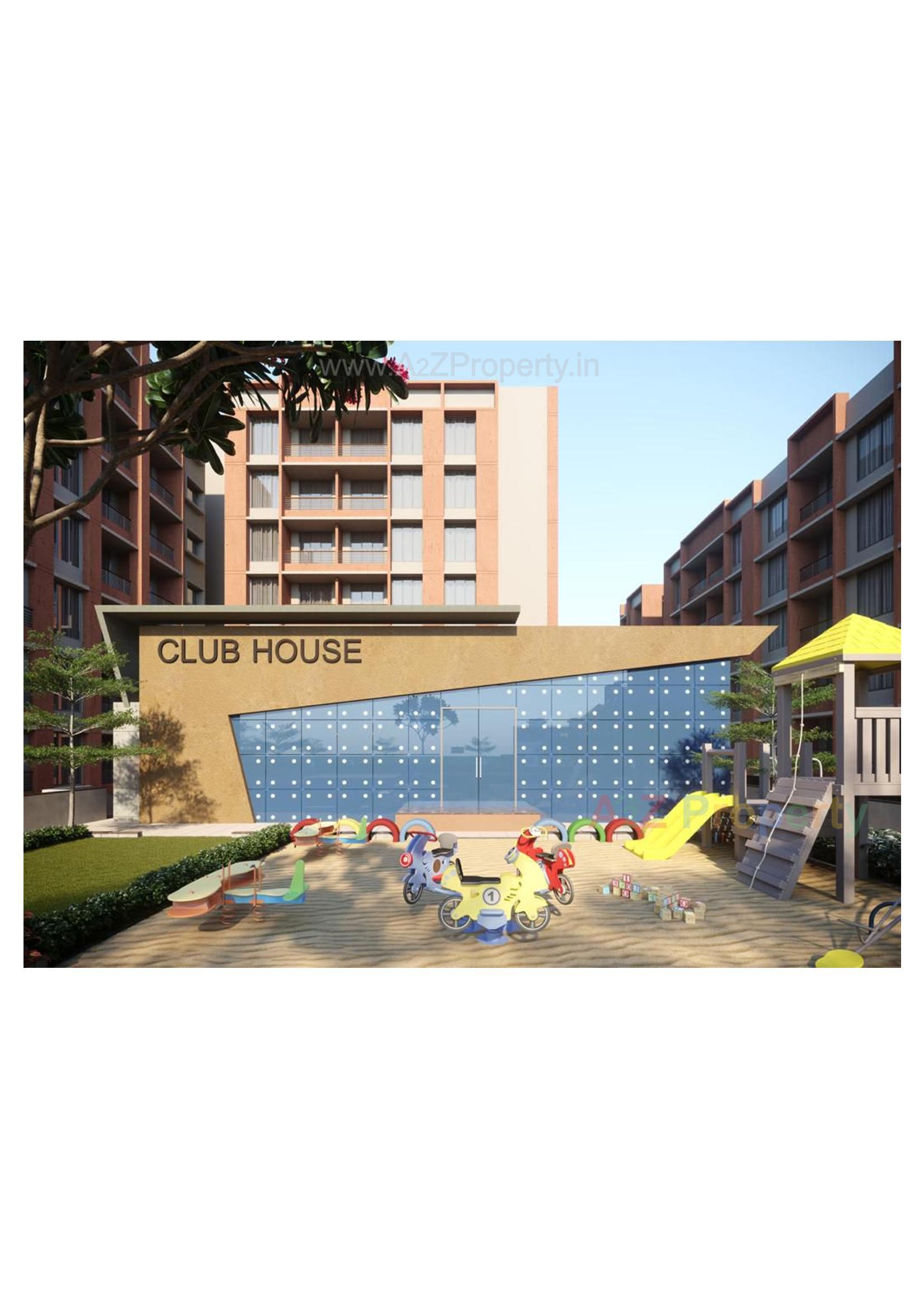 3D Elevation of real estate project Sun Signature located at Dungra, Valsad, Gujarat