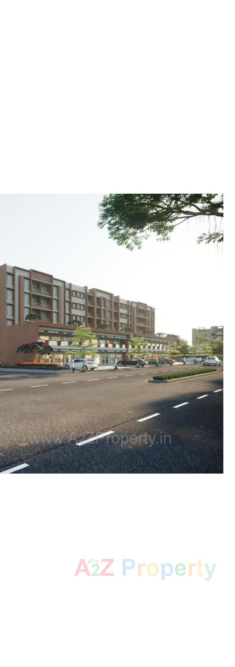 3D Elevation of real estate project Sun Signature located at Dungra, Valsad, Gujarat