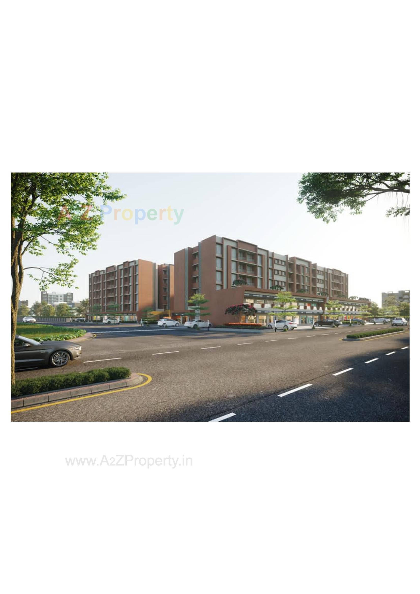 3D Elevation of real estate project Sun Signature located at Dungra, Valsad, Gujarat