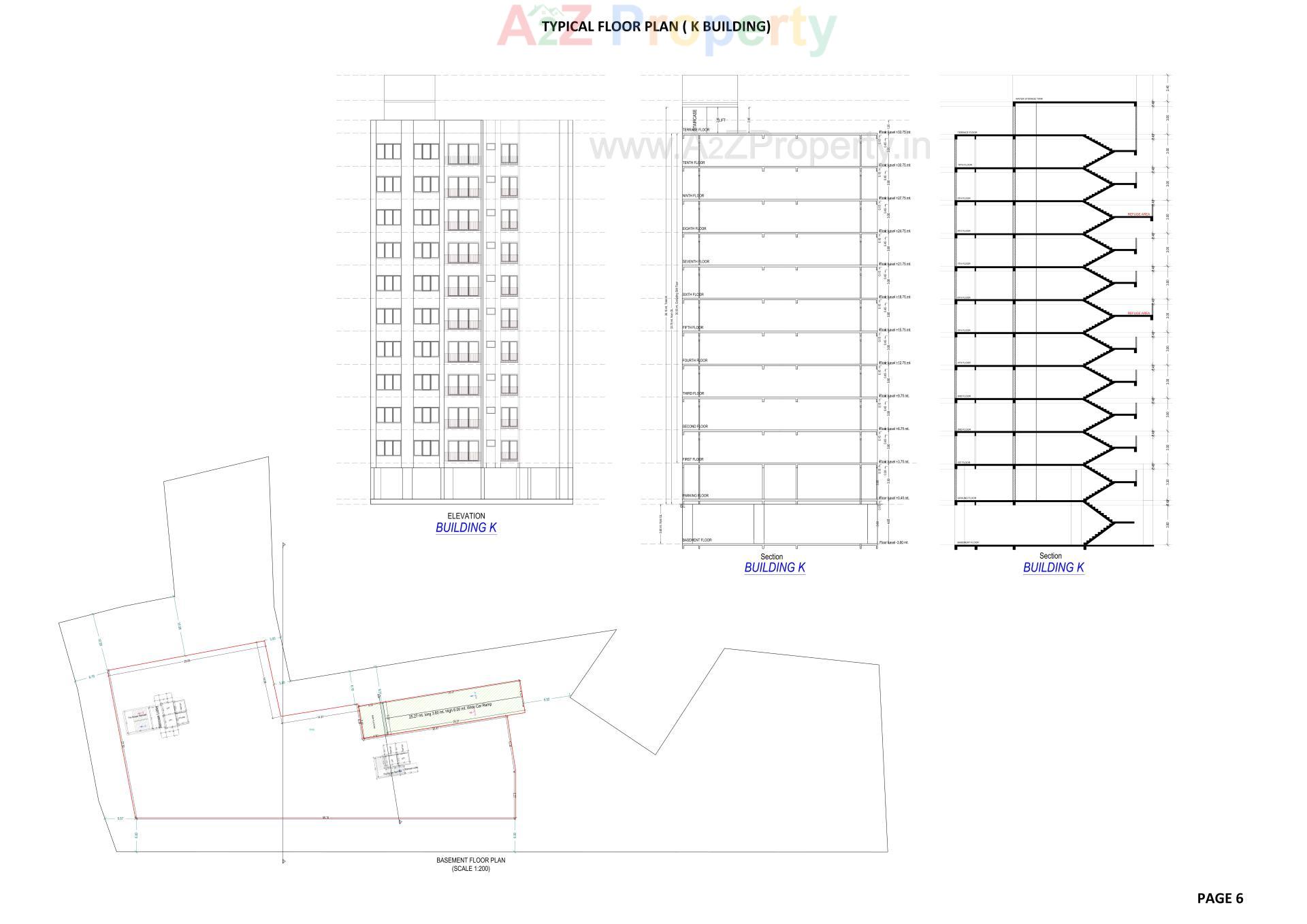 Layout of real estate project Sun Signature located at Dungra, Valsad, Gujarat