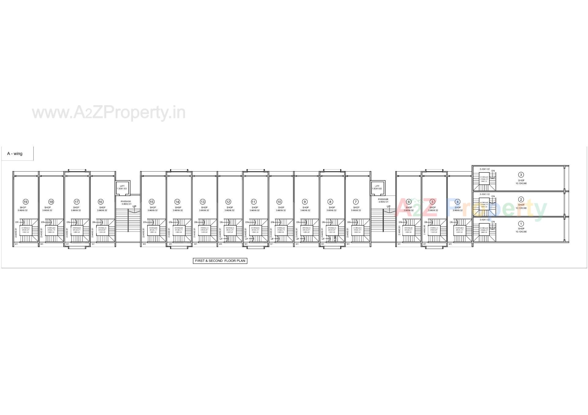 Layout of real estate project Sun Trade Center located at G-i-d-c--estate, Valsad, Gujarat