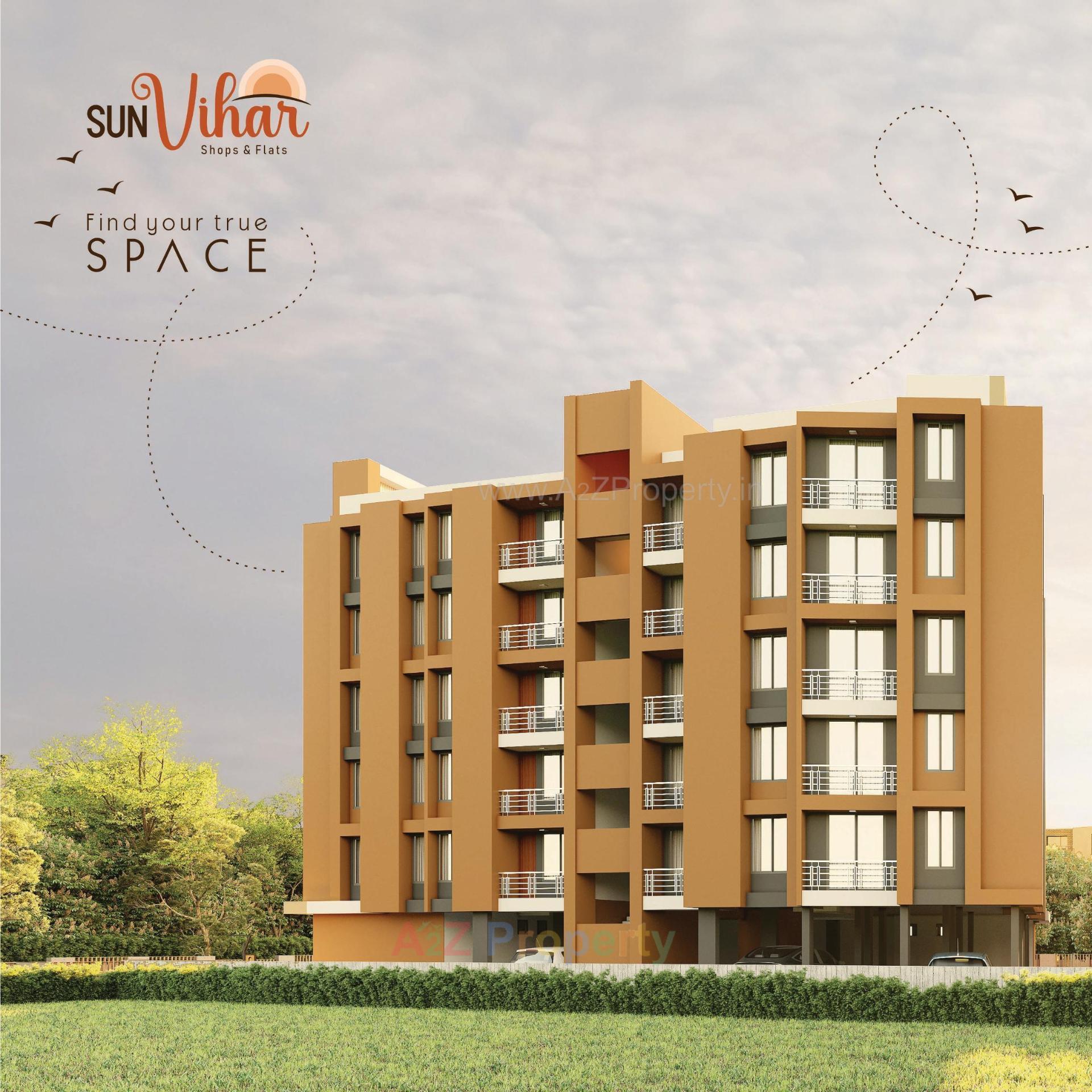 3D Elevation of real estate project Sun Vihar located at Vapi, Valsad, Gujarat