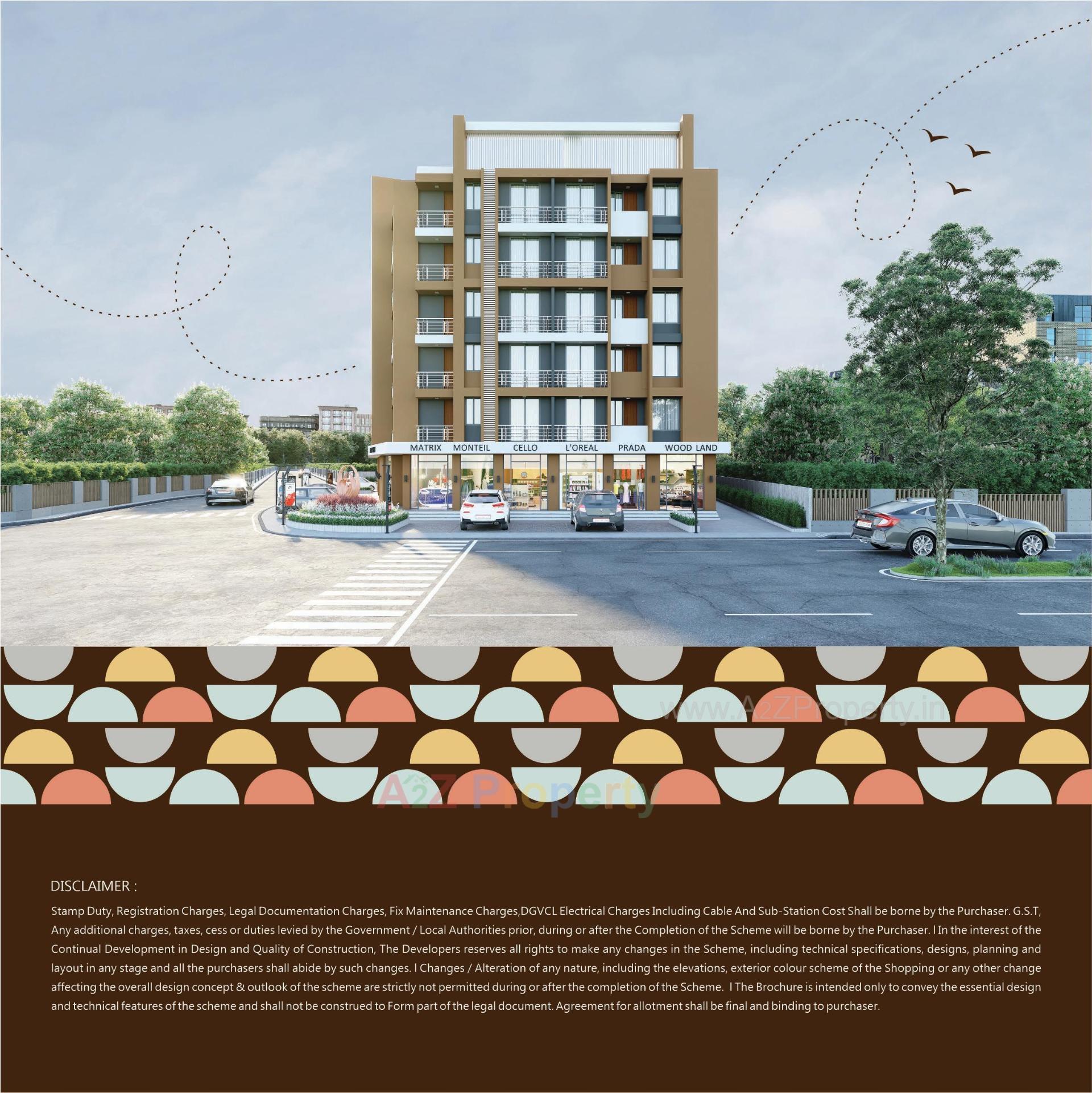 3D Elevation of real estate project Sun Vihar located at Vapi, Valsad, Gujarat