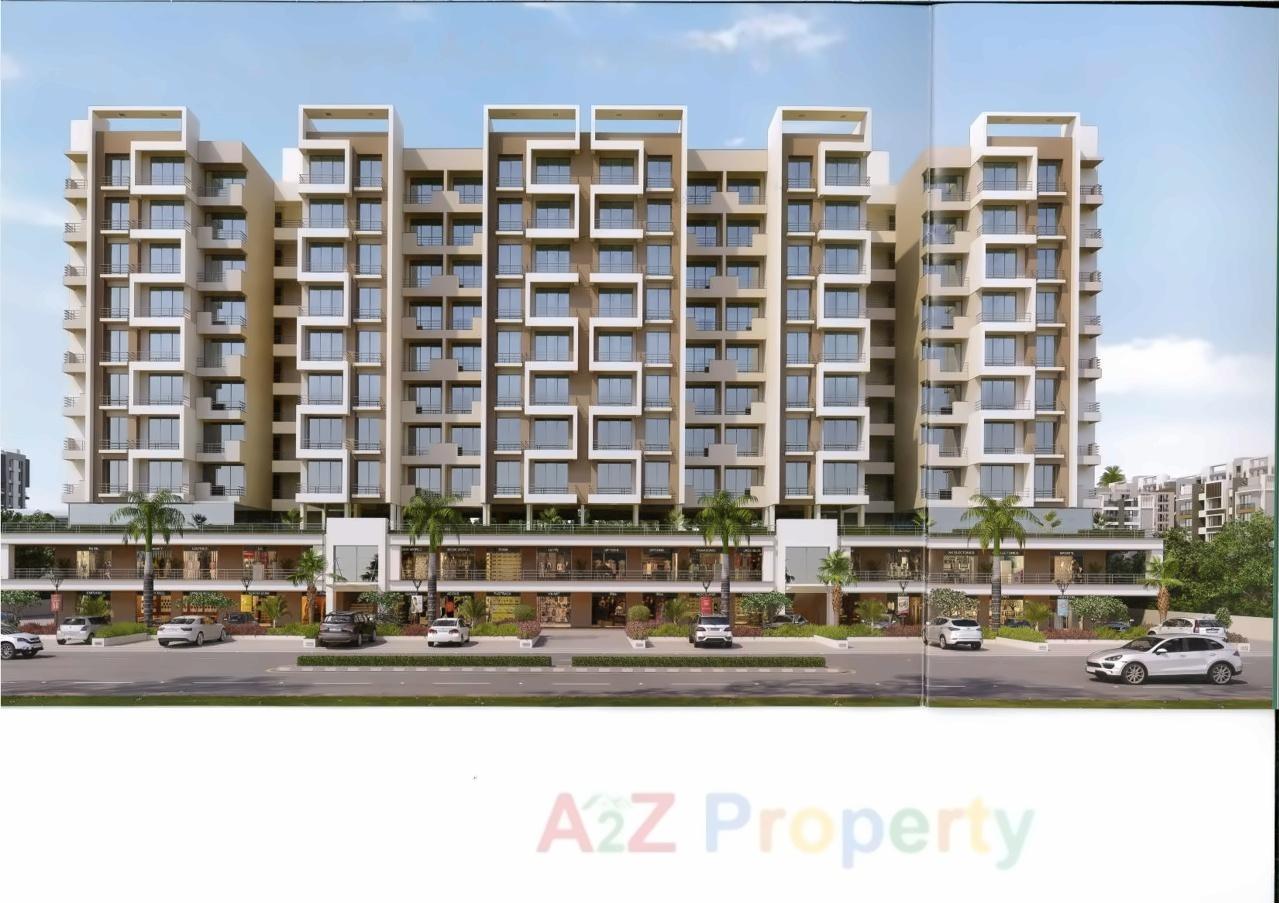 3D Elevation of real estate project Sungate Residency located at Chala, Valsad, Gujarat