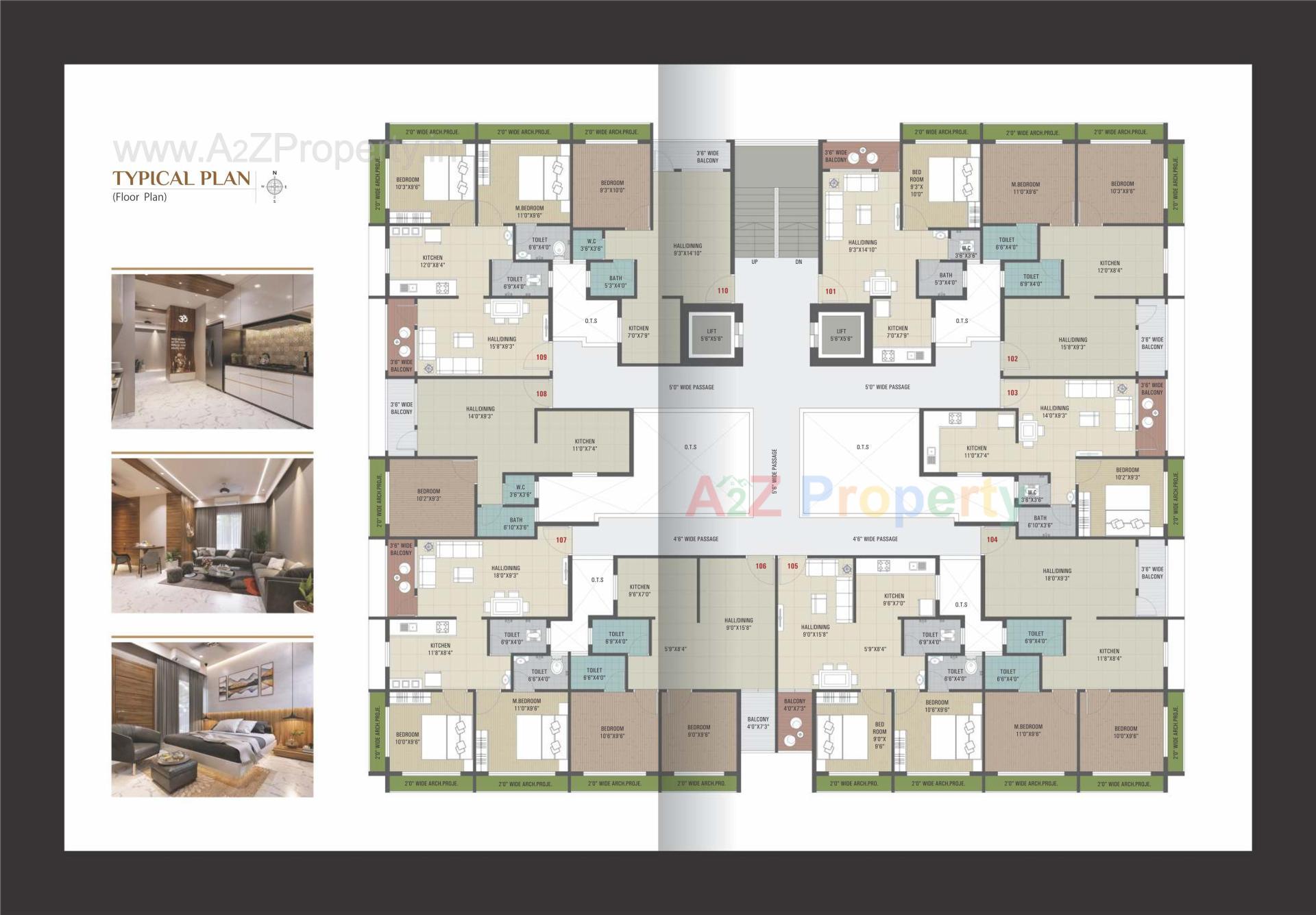 Layout of real estate project Sunrise Avenue located at Dungra, Valsad, Gujarat