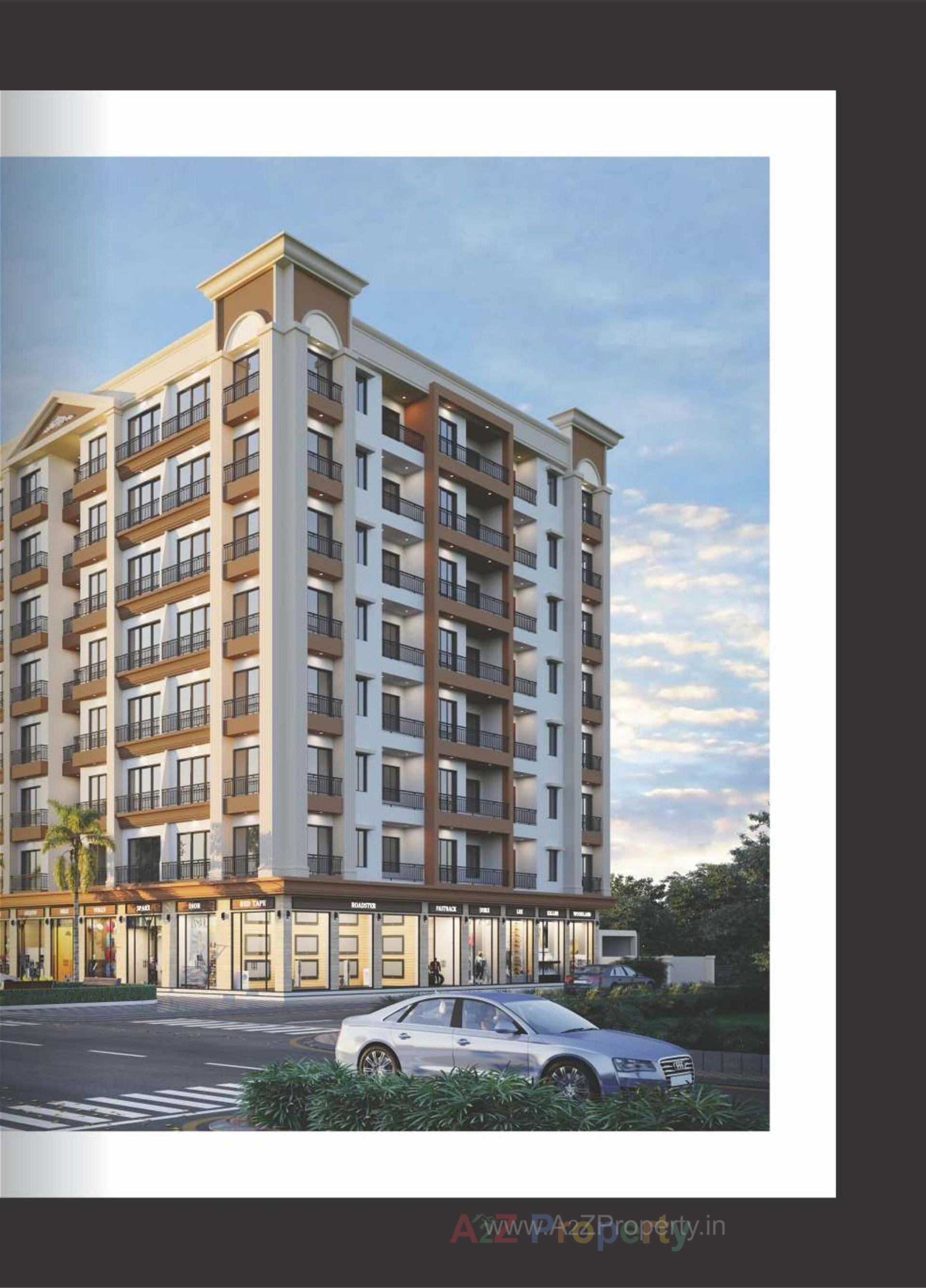 3D Elevation of real estate project Sunrise Avenue located at Dungra, Valsad, Gujarat