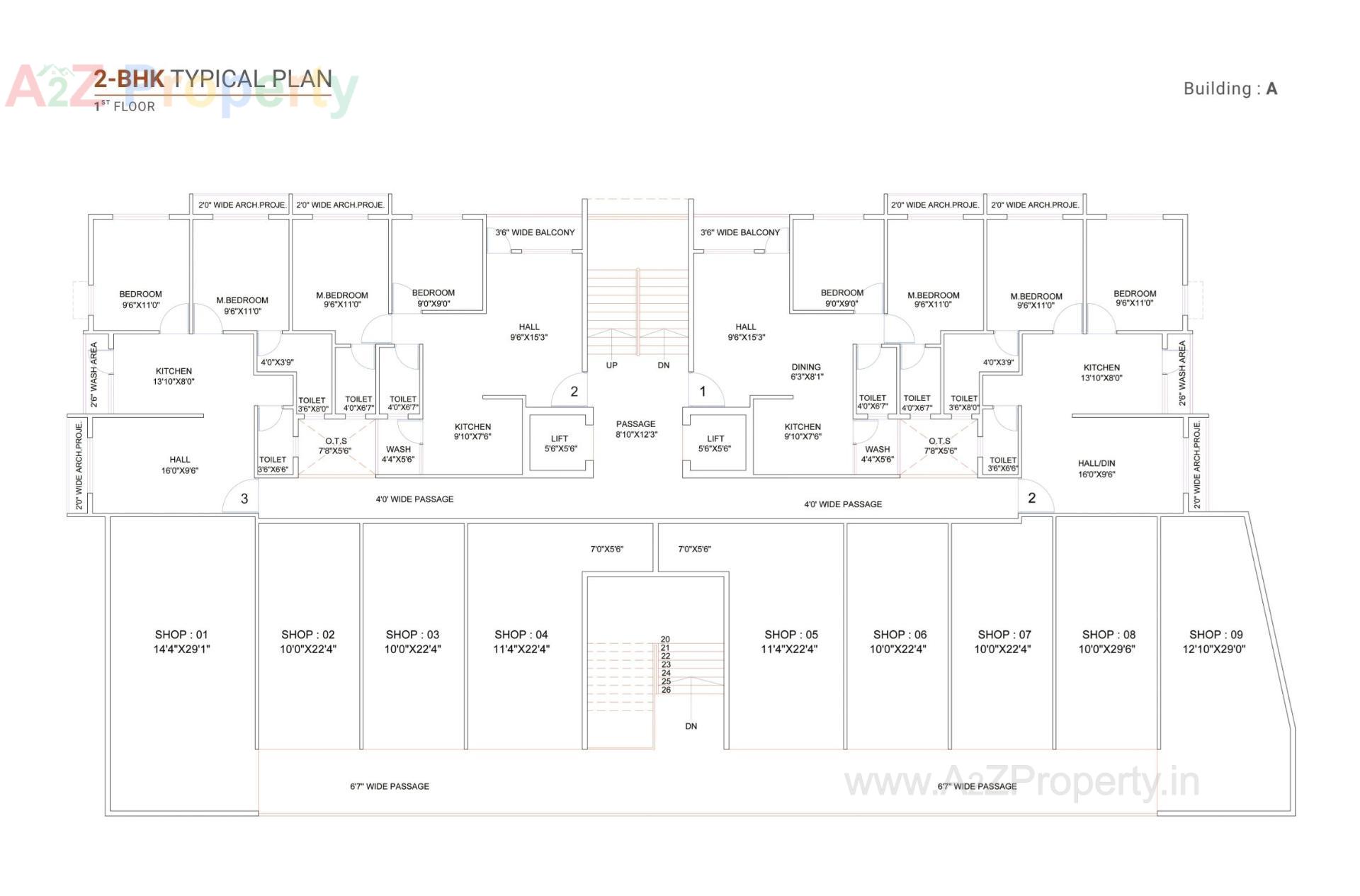 Layout of real estate project Sunrise Avenue located at Dungra, Valsad, Gujarat
