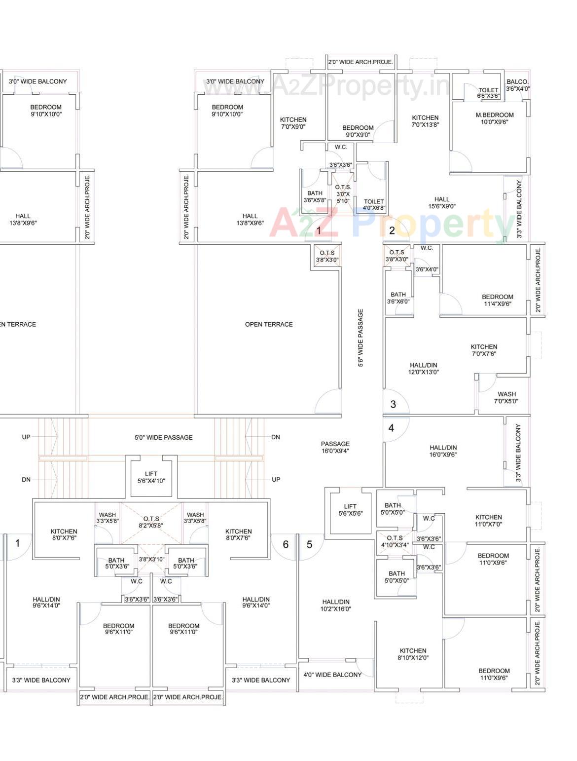 Layout of real estate project Sunrise Avenue located at Dungra, Valsad, Gujarat
