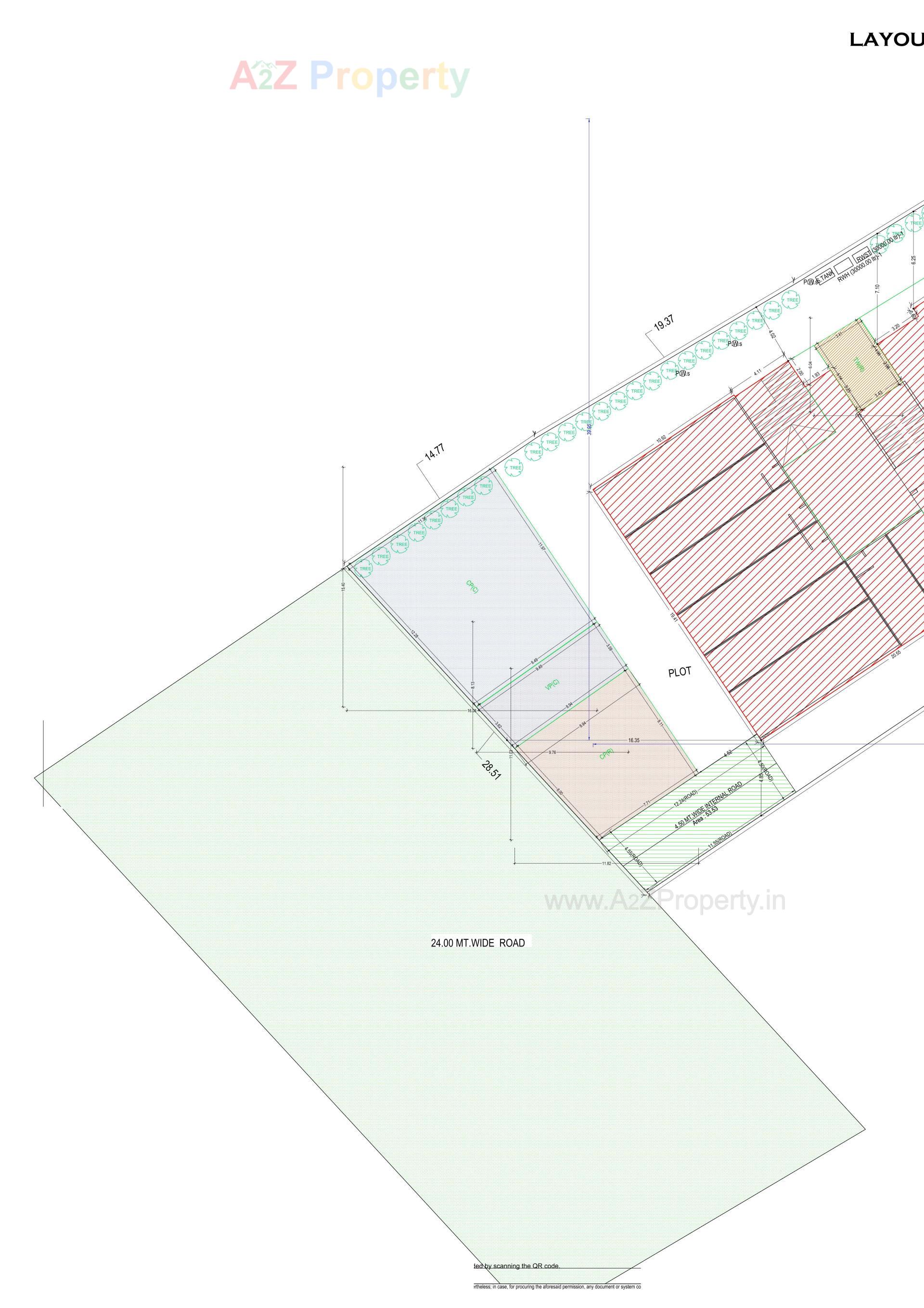 Layout of real estate project Sunrise Avenue located at Dungra, Valsad, Gujarat