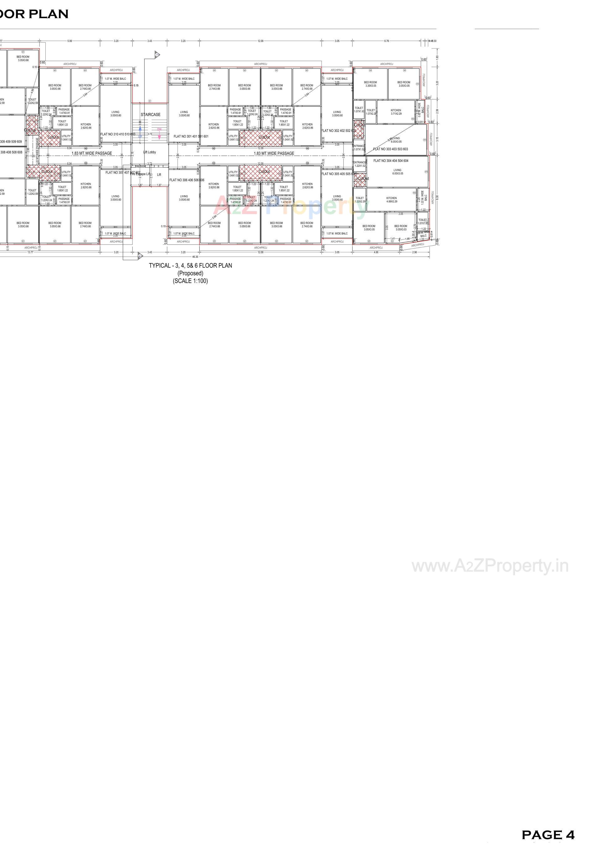 Layout of real estate project Sunrise Avenue located at Dungra, Valsad, Gujarat