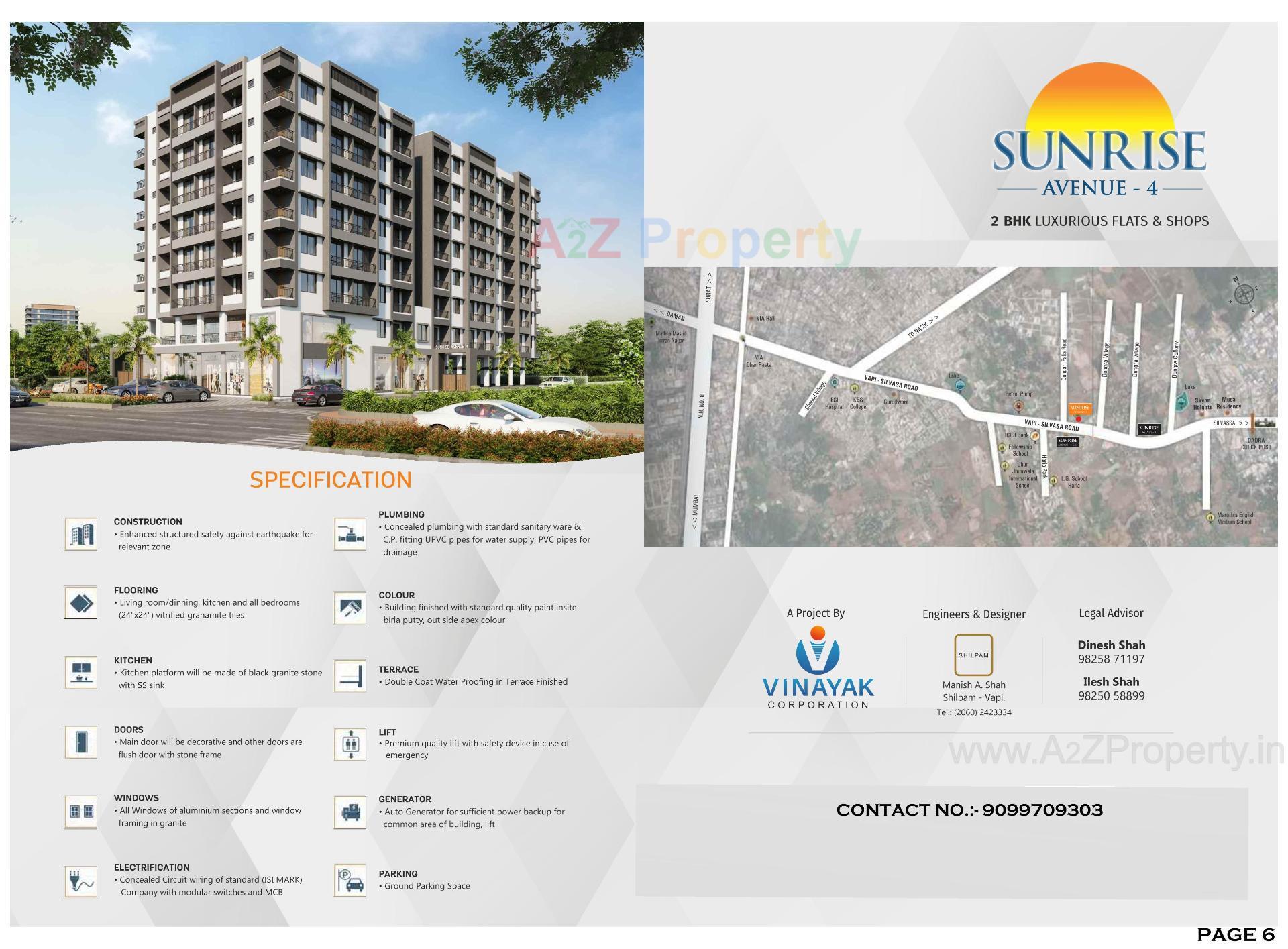  of real estate project Sunrise Avenue located at Dungra, Valsad, Gujarat